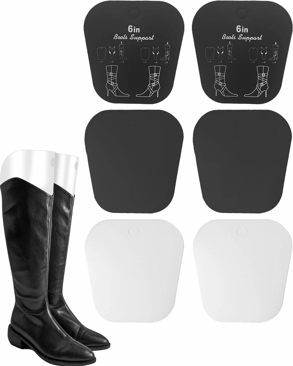 3 Pares Insertos en Forma de Bota, Soporte Alto para Botas y Botas de Alto Apoyo para Mujeres y Hombres
