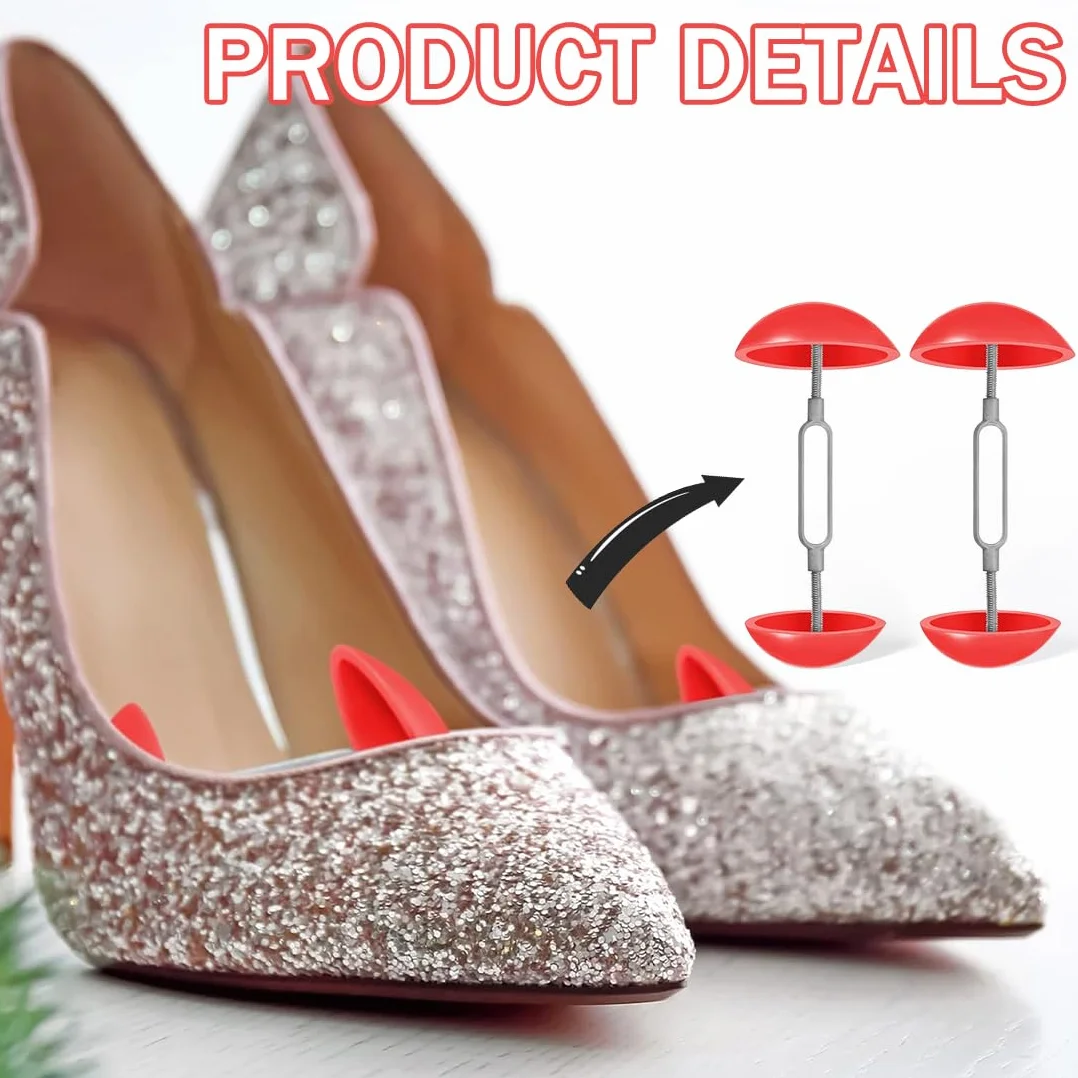 1 Par Ajustable Aparadores de Zapatos, Ampliador Universal para Deportivas, Zapatos de Cuero, Tacones Altos (Ajuste de Anchura 7-12 Cm)
