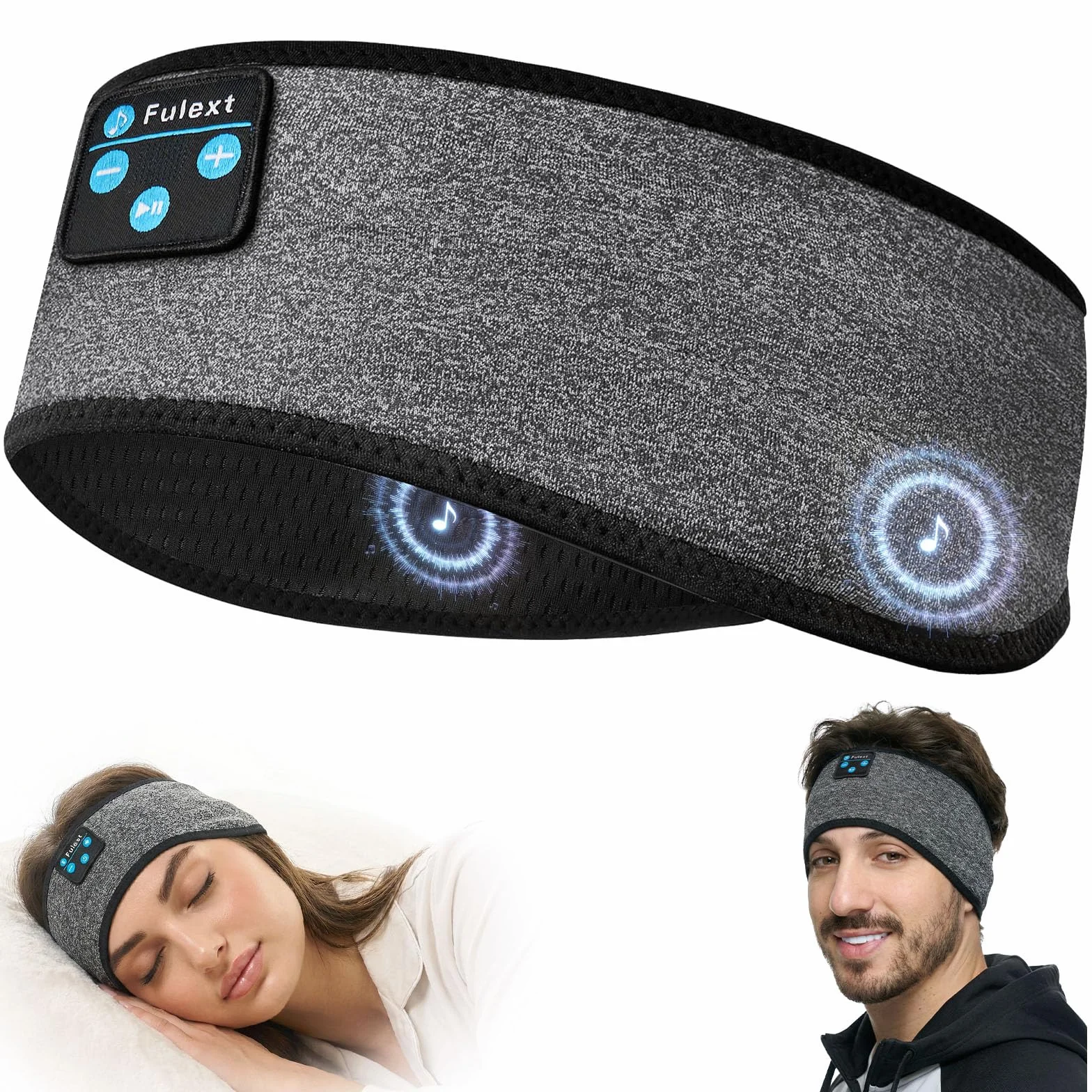 Auriculares para Dormir con Diadema Bluetooth para Dormir, inalámbricos con cancelación de Ruido para Dormir de Lado, Siesta de Oficina, Viajes aéreos, relajantes, meditación