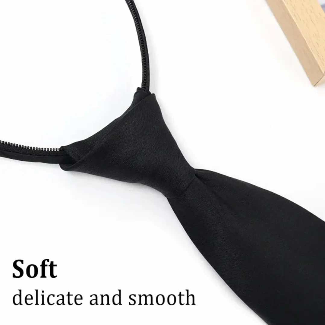 2 Piezas Corbatas Negras para Mujer, Corbata Ajustable, Corbata de Mujer, Corbata Negra, para Niñas, Graduación, Boda de Negocios