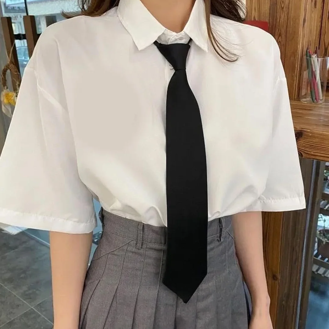 2 Piezas Corbatas Negras para Mujer, Corbata Ajustable, Corbata de Mujer, Corbata Negra, para Niñas, Graduación, Boda de Negocios
