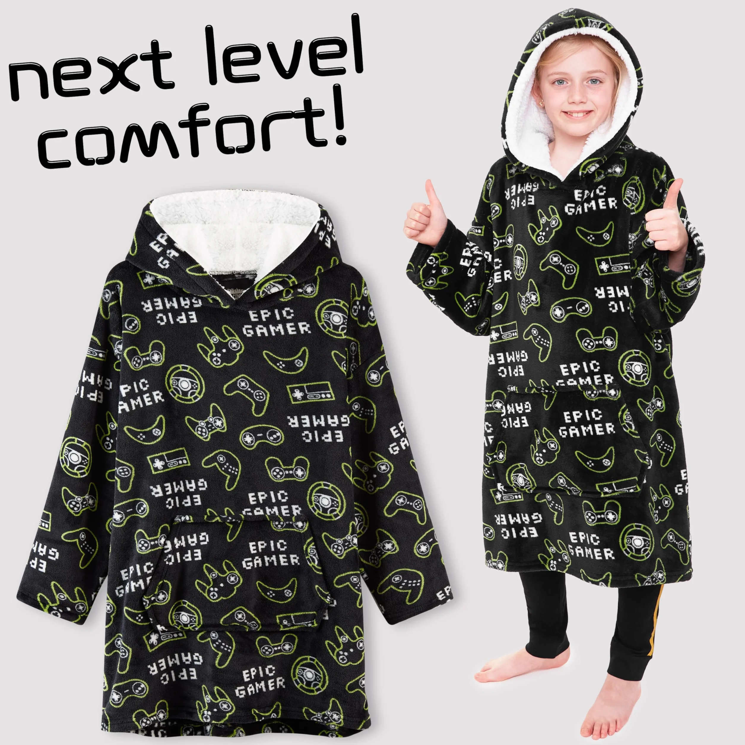CityComfort Sudadera Niño Divertida - Sudadera Manta para Niños