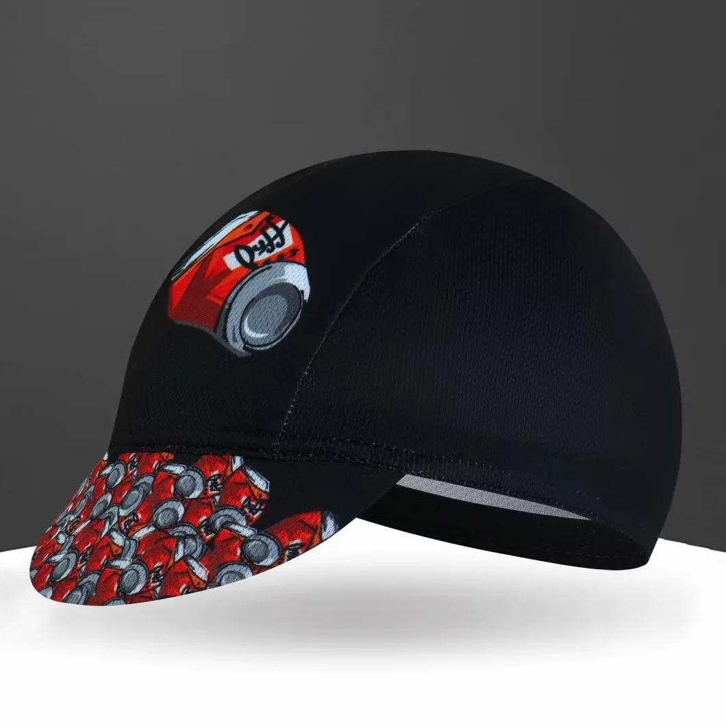 Gorra de ciclismo para hombre y mujer, sombrero de ciclismo debajo del casco, poliéster, transpirable, absorbe el sudor