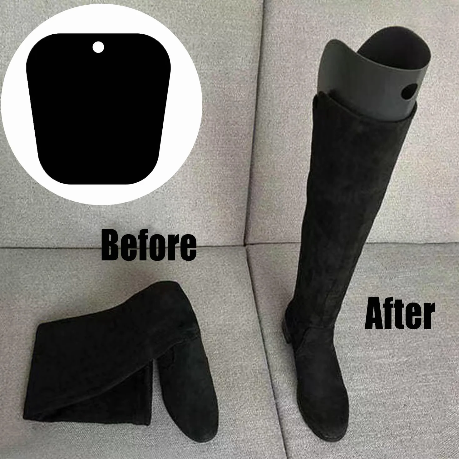 6 Piezas Insertos de Formas de Botas, Hormas para Zapatos, Soportes de Botas Altas Plastico,Moldeador de Botas, Árboles de Botas Largas, Tensores de Botas para Mujeres Hombres