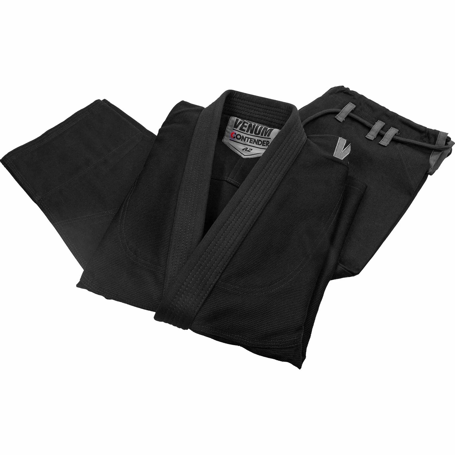 VENUM Contender EVO Kimono De Jiu Jitsu Brasileño/BJJ Gi, Unisex Adulto, Negro, A1.5