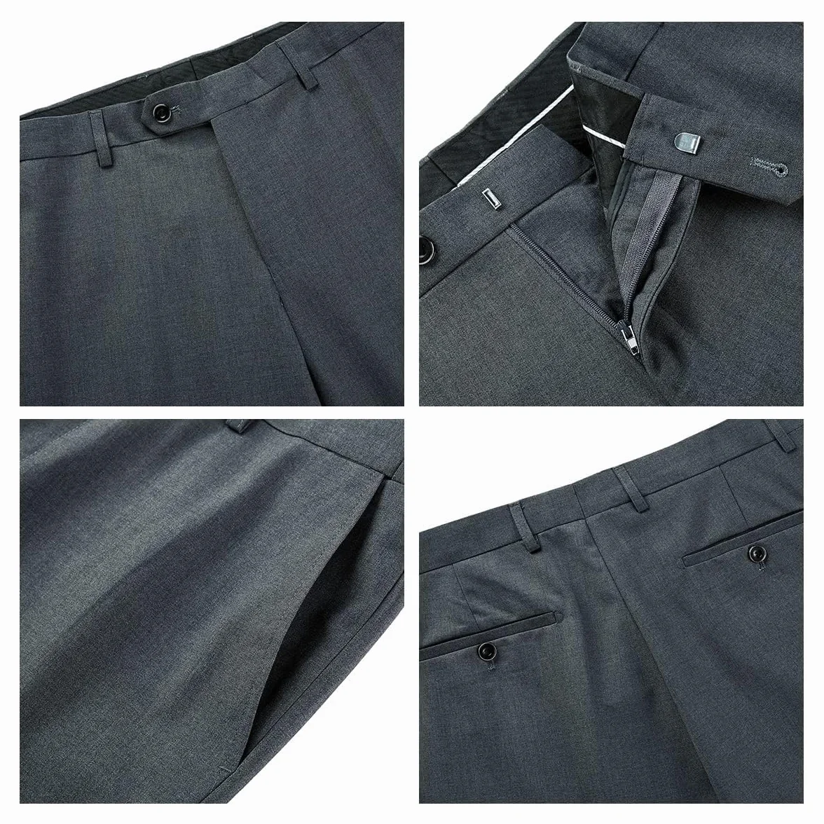 Conjunto de 3 piezas de chal ajustado con solapa de un botón para boda, baile de graduación, chaleco, pantalones