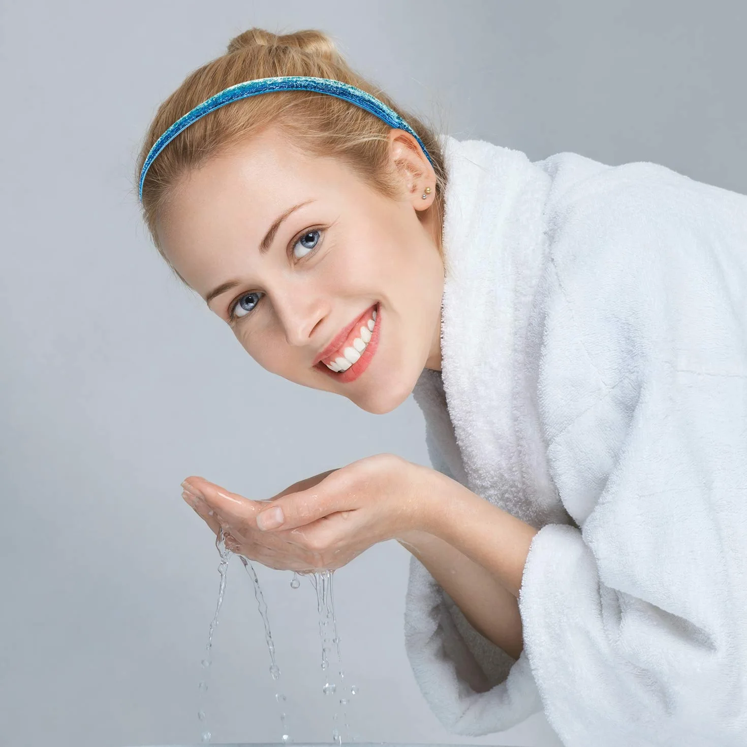 10 Diademas de Purpurina Brillante Diadema Deportiva Antideslizante para Correr Paquete de Diademas Elásticas de Tela Terciopelo de Niña Accesorio de Cabello de Moda (0,4 pulgadas/ 1 cm)