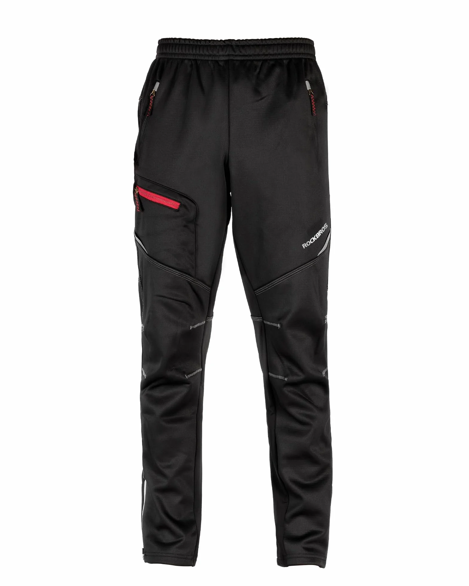 ROCKBROS Pantalones Ciclismo de Invierno para Hombre Mujer, Pantalón Largo Térmico a Prueba de Viento para Bicicleta Fitness Correr Deportes