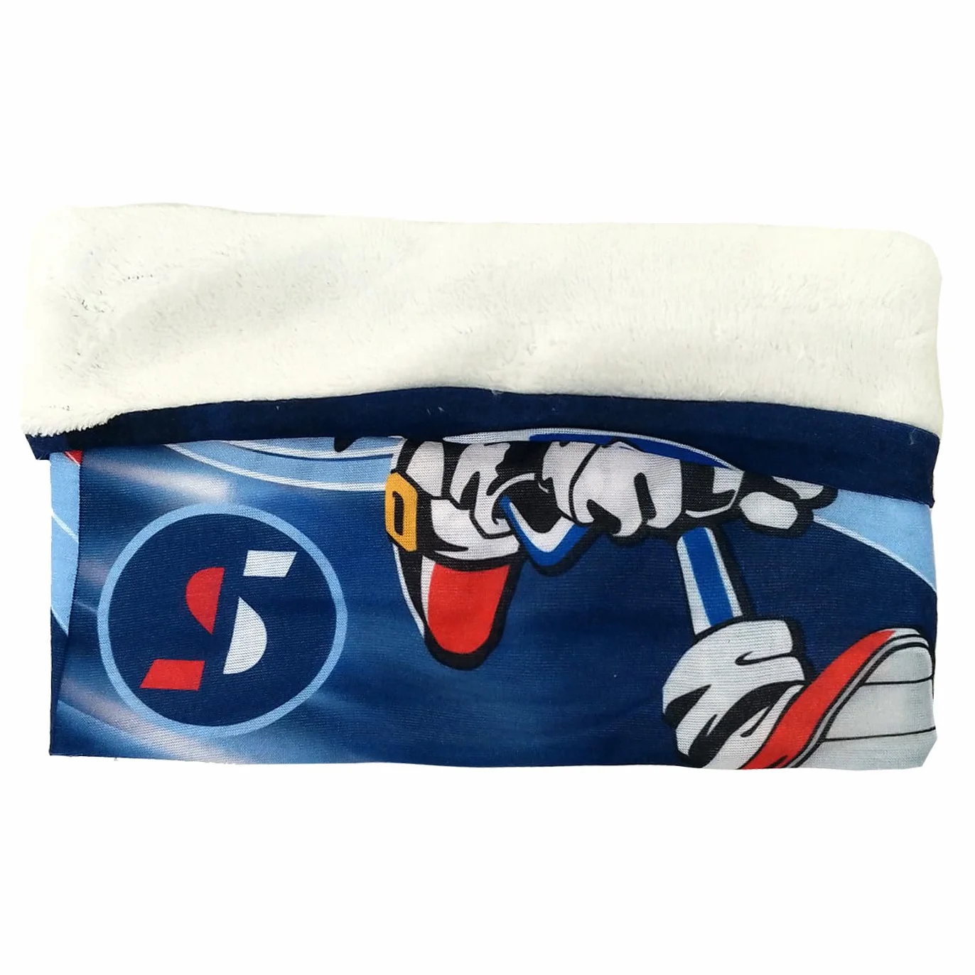 Braga de Cuello Bufanda Infantil Braga de Cuello Coralina Nieve y Esquí para Niñas y Niños de 3 a 8 años, Talla Única, Regalo Cumpleaños (Azul Sonic)