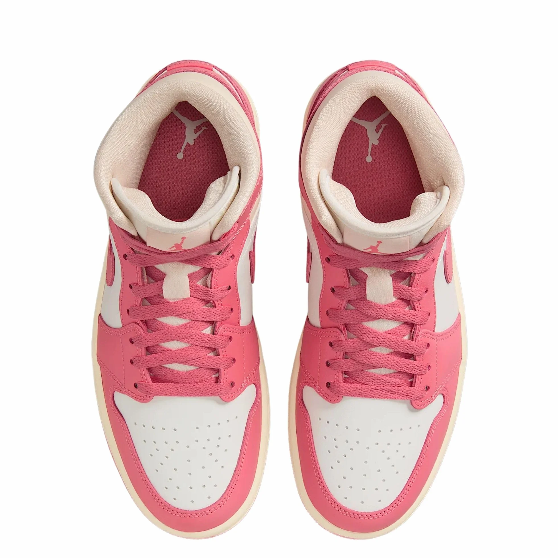 Nike Tenis Air Jordan 1 Mid para mujer, Sail/Pink Salt-guayaba Ice-muselina, 41 EU