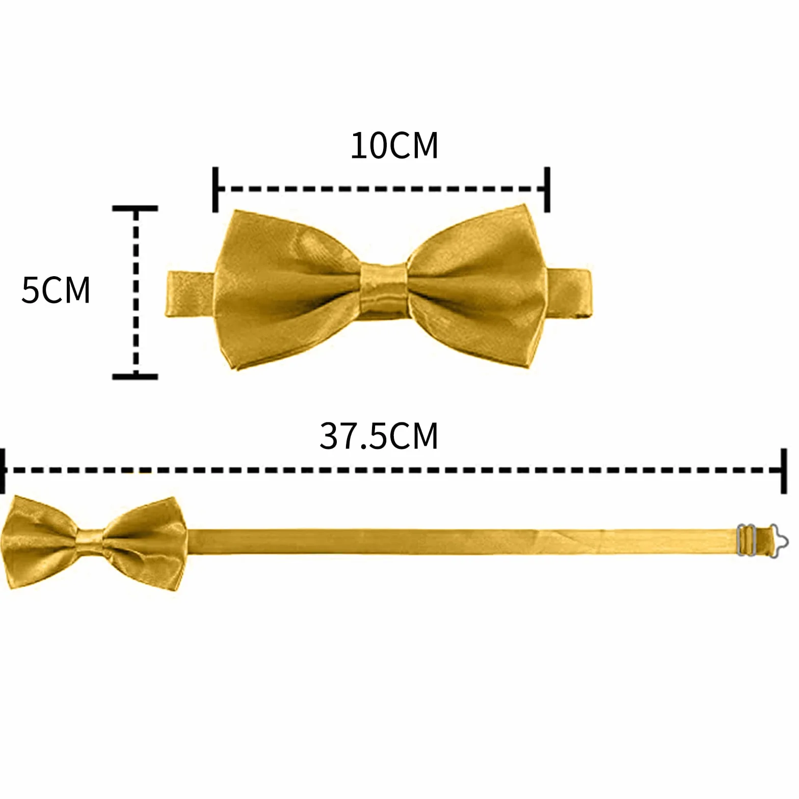 HANERDUN Pajaritas Noble para Niños Pajaritas Ajustables para Bebés, Cumpleaños, Bodas, Foto, Pre-corbata - Brillada con Aire de Seda