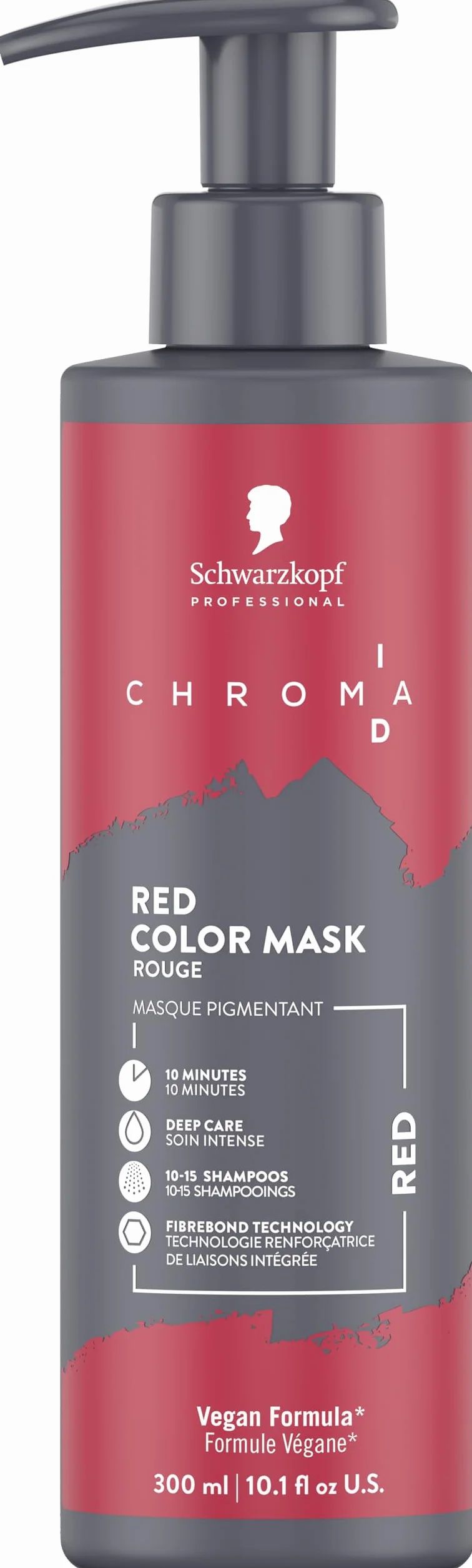 Schwarzkopf Professional CHROMA ID Bonding Color Mask Mascarilla de Color Semipermanente - Red - 300 ml
