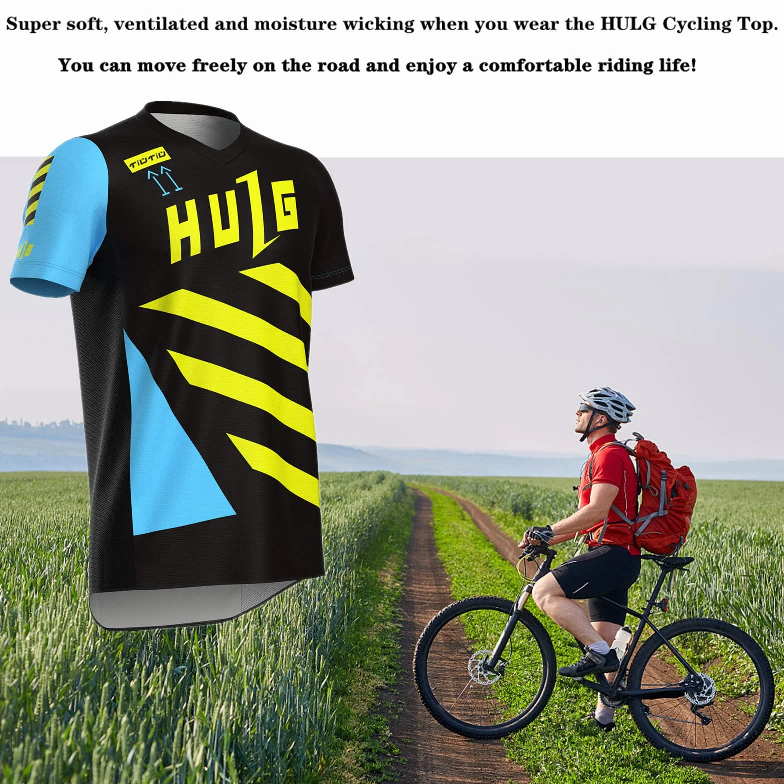 Camiseta De Manga Corta MTB para Hombre, Camiseta De Descenso, Ropa De Bicicleta para Hombre, Ropa De Ciclismo/Motocross, Camiseta De Bicicleta De Montaña MTB BMX