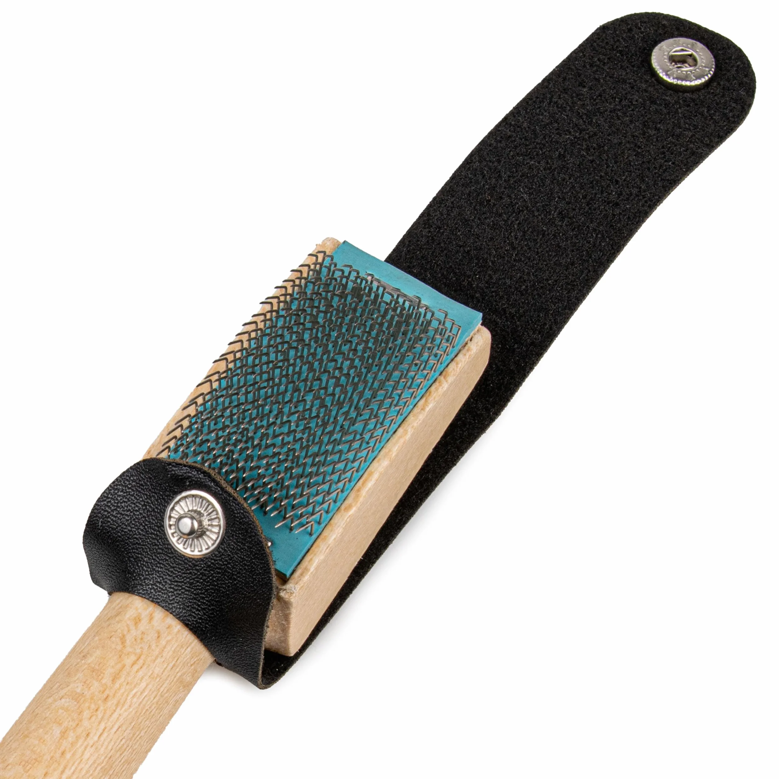 SULPO Cepillo para zapatos de baile con suela de cuero cromado, cepillo para desbastar la suela de cuero de los zapatos de baile, cepillo de madera para zapatos de baile con estuche (1)