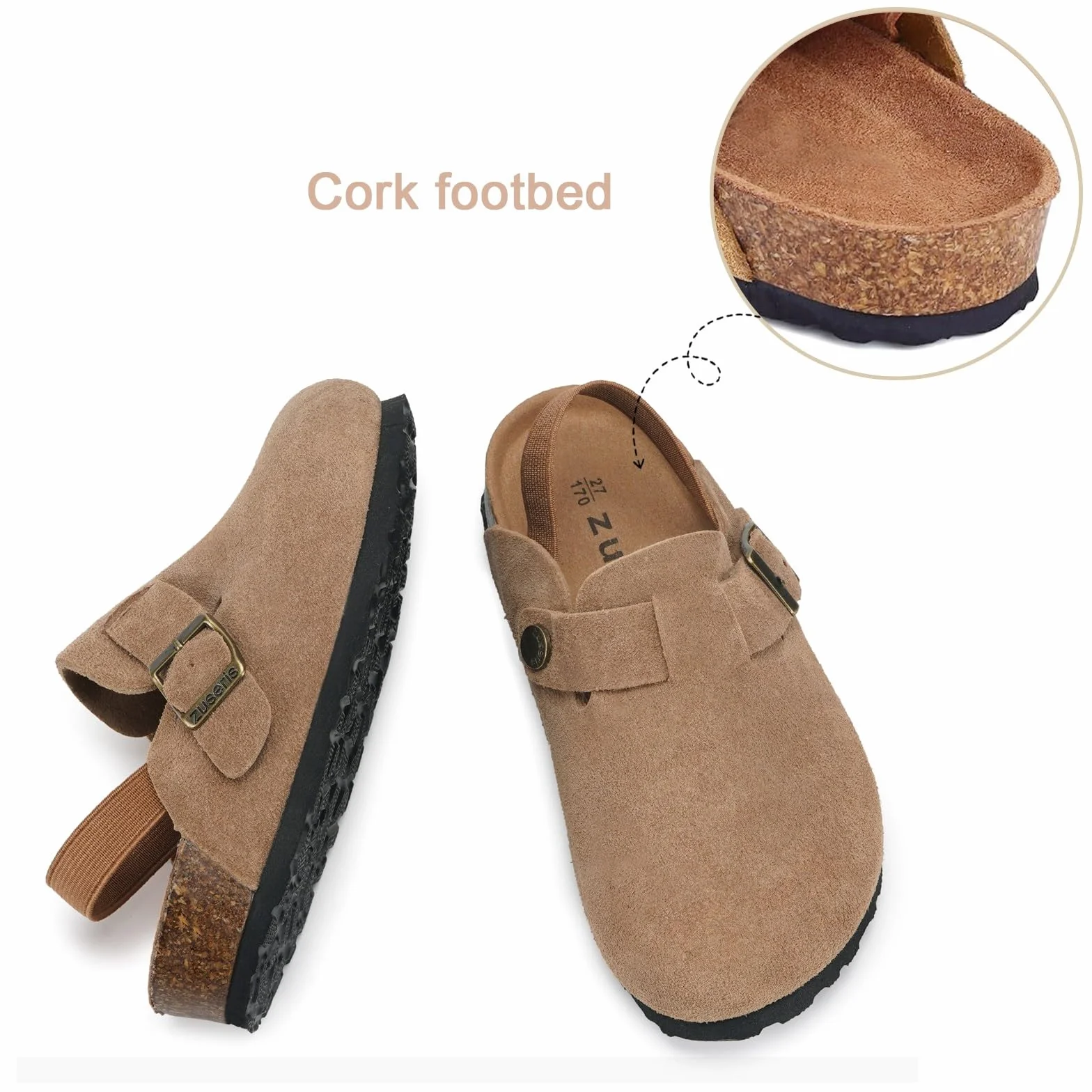 Zuecos Niña Pantuflas Unisex Niños Mulas Ajustables Sandalias Jardín Zapatillas de Estar