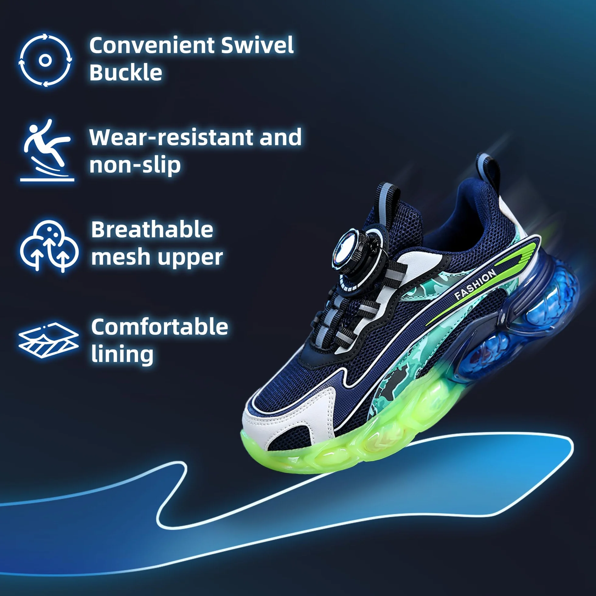ITSOGOO Zapatillas de Deporte para Niños Zapatillas Niñas Zapatillas para Correr Running Atletismo Zapatillas Zapatos Deportivas Zapatillas de Gimnasia Tenis Trotar Runners Trainers Tamaño 28-37 EU