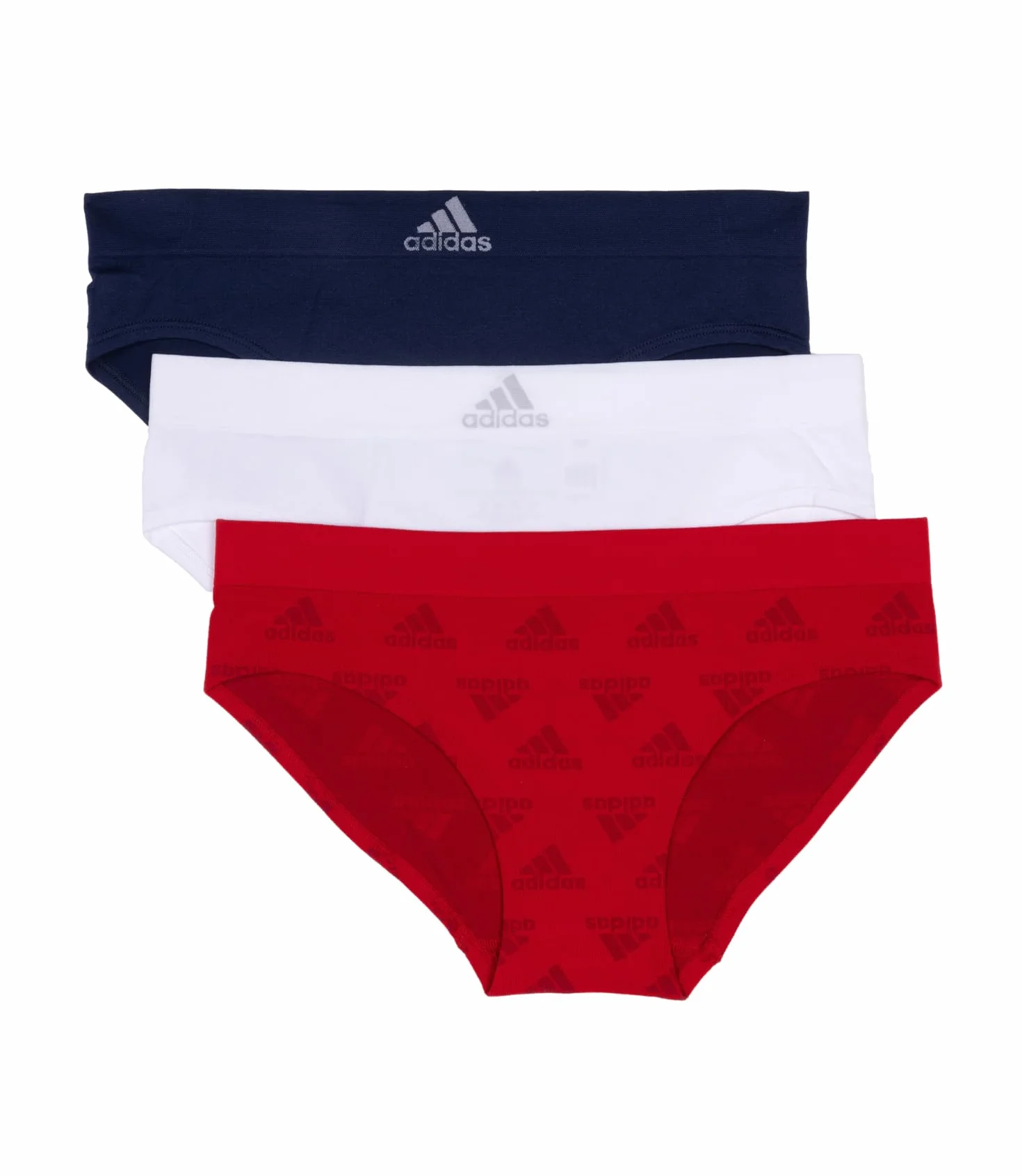 Adidas Seamless Hipster Underwear 3 Pack Ropa Interior a la Cadera Mujer (Pack de 3)