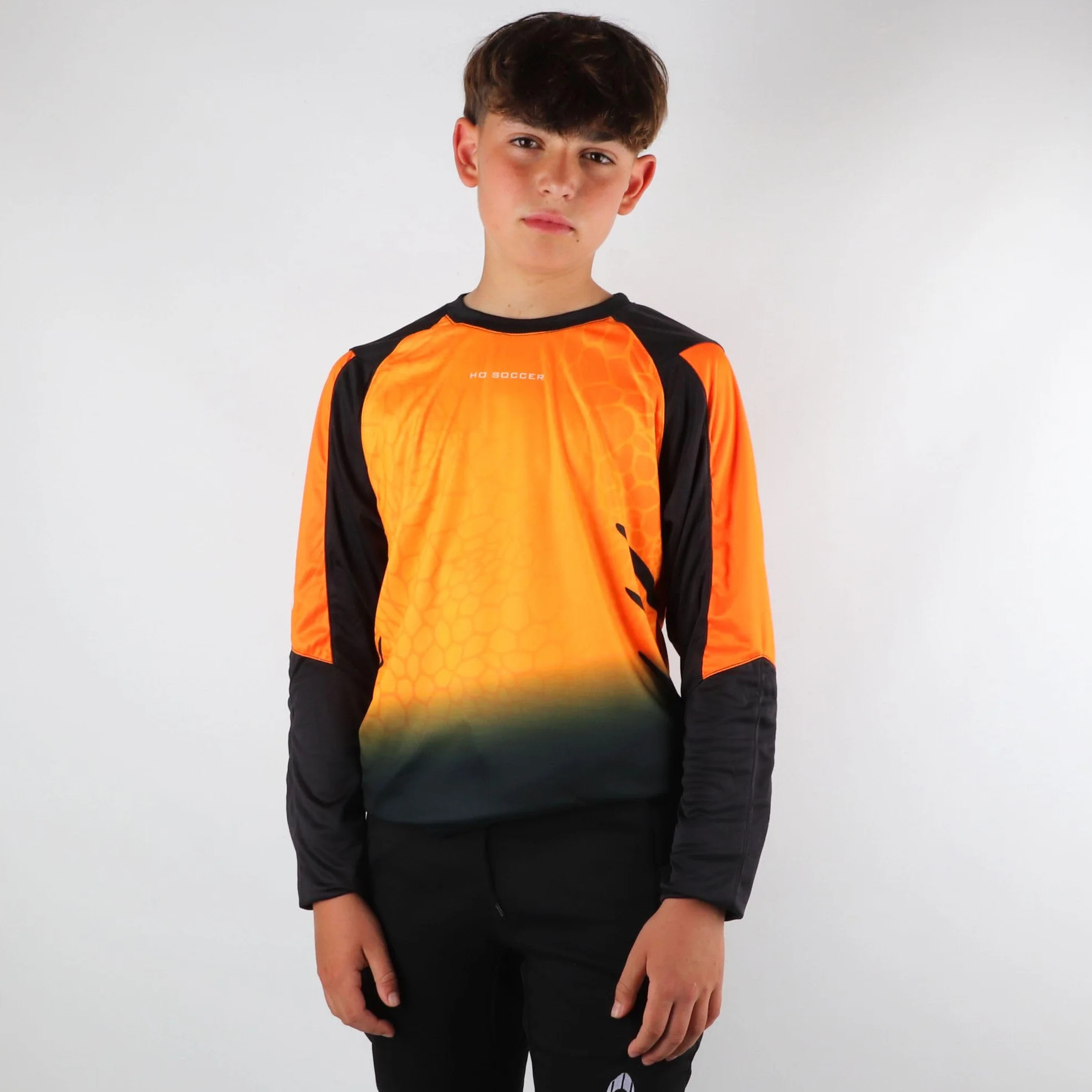 HO Soccer Kid Keeper Set Deep-Sea Orange Cojunto Portero Unisex niños (Pack de 1)