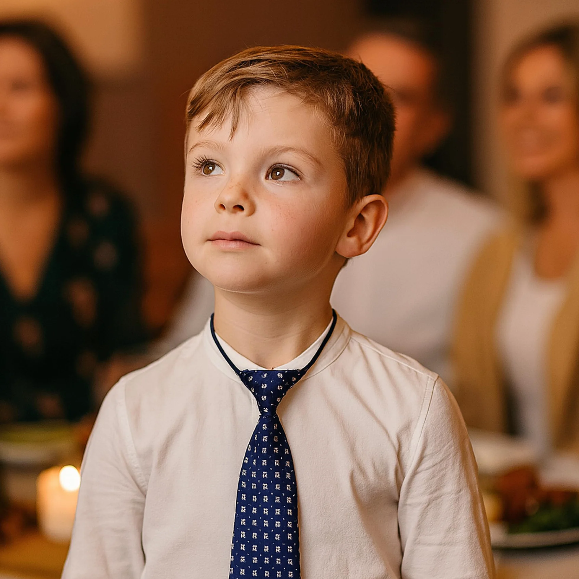 Corbata para niños con banda elástica flexible