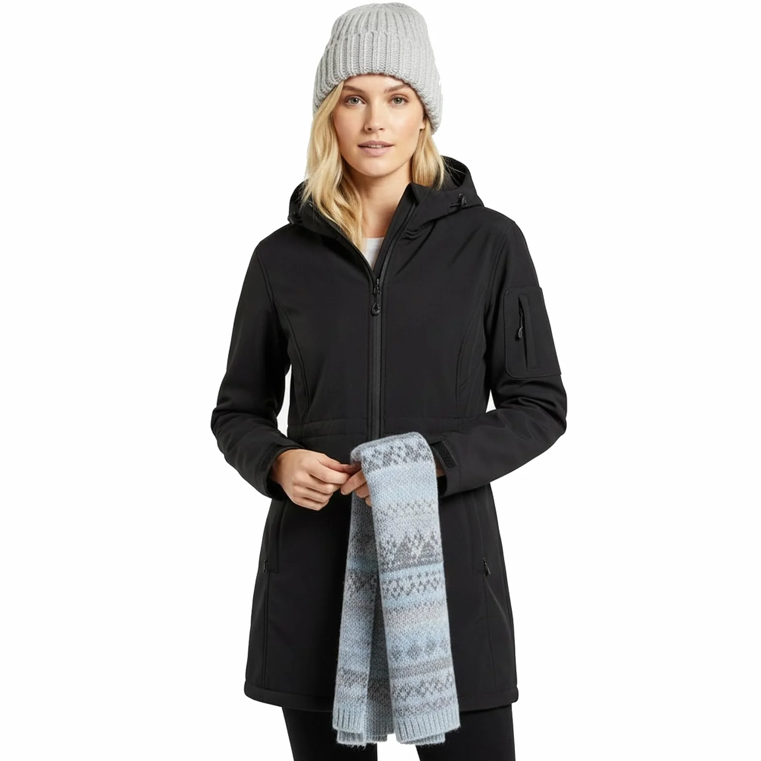 Chaqueta de Entretiempo Mujeres Chaquetas Impermeables Softshell con Capucha Otoño Invierno Windbreak Impermeable lluvia para mujer