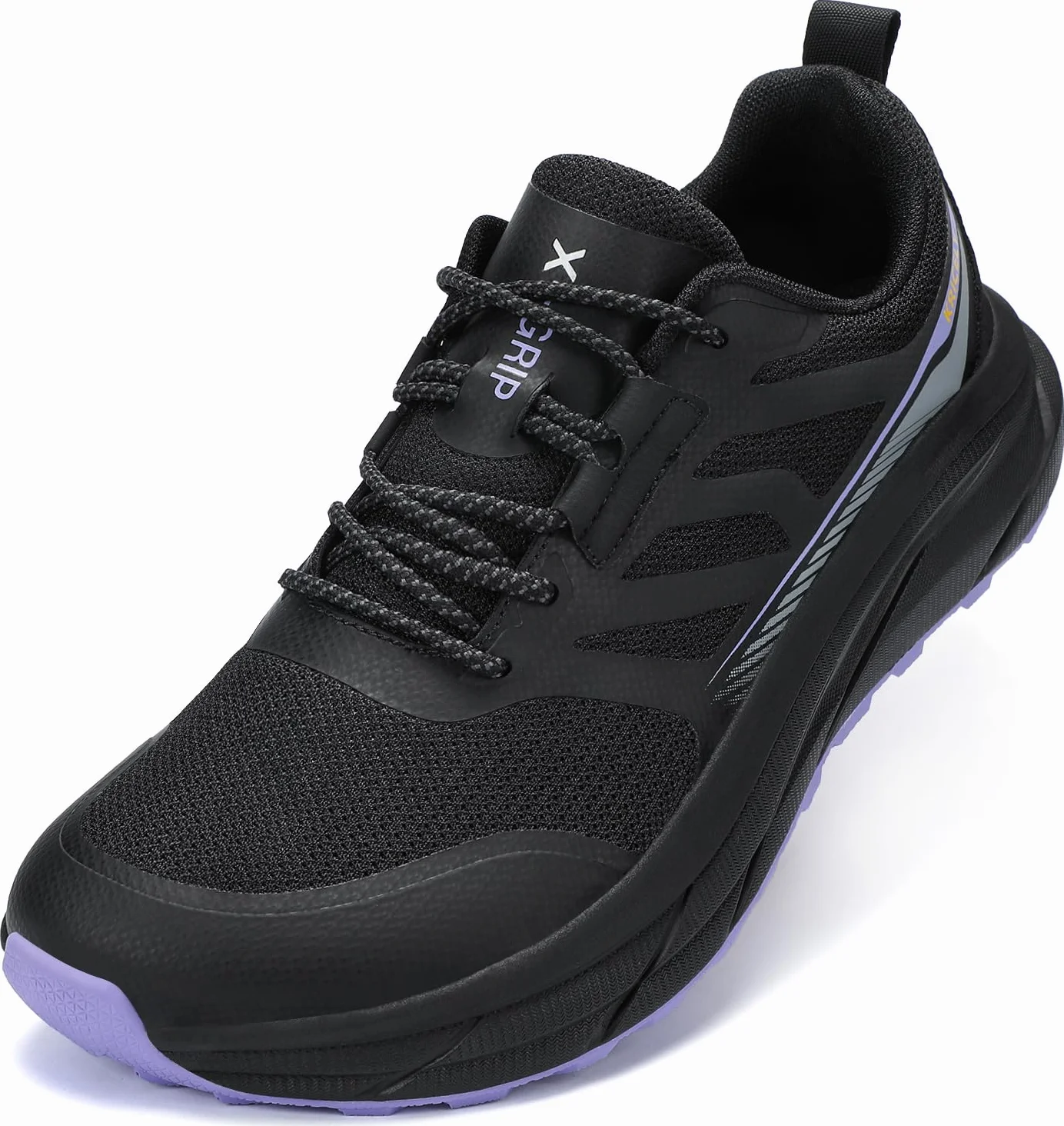Kricely Zapatillas Trail Running Hombre de Ancho Extra Calzado de Correr en Montaña Antideslizantes Zapatillas de Trekking Ligeras Zapatos Deportivo de Exterior