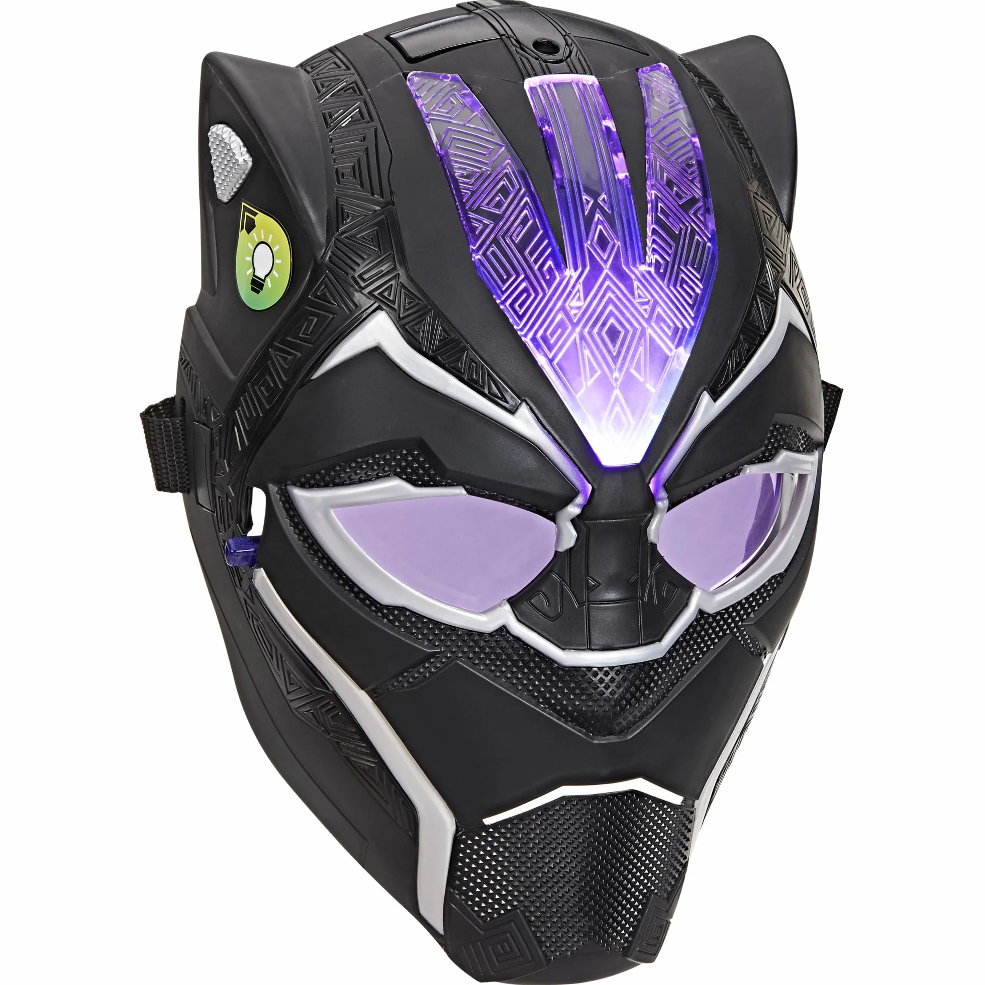 Marvel Avengers, Máscara de poder Vibranium de Black Panther, Artículo electrónico para juego de rol con efectos lumínicos, Juguetes de superhéroes para niños y niñas a partir de 5 años