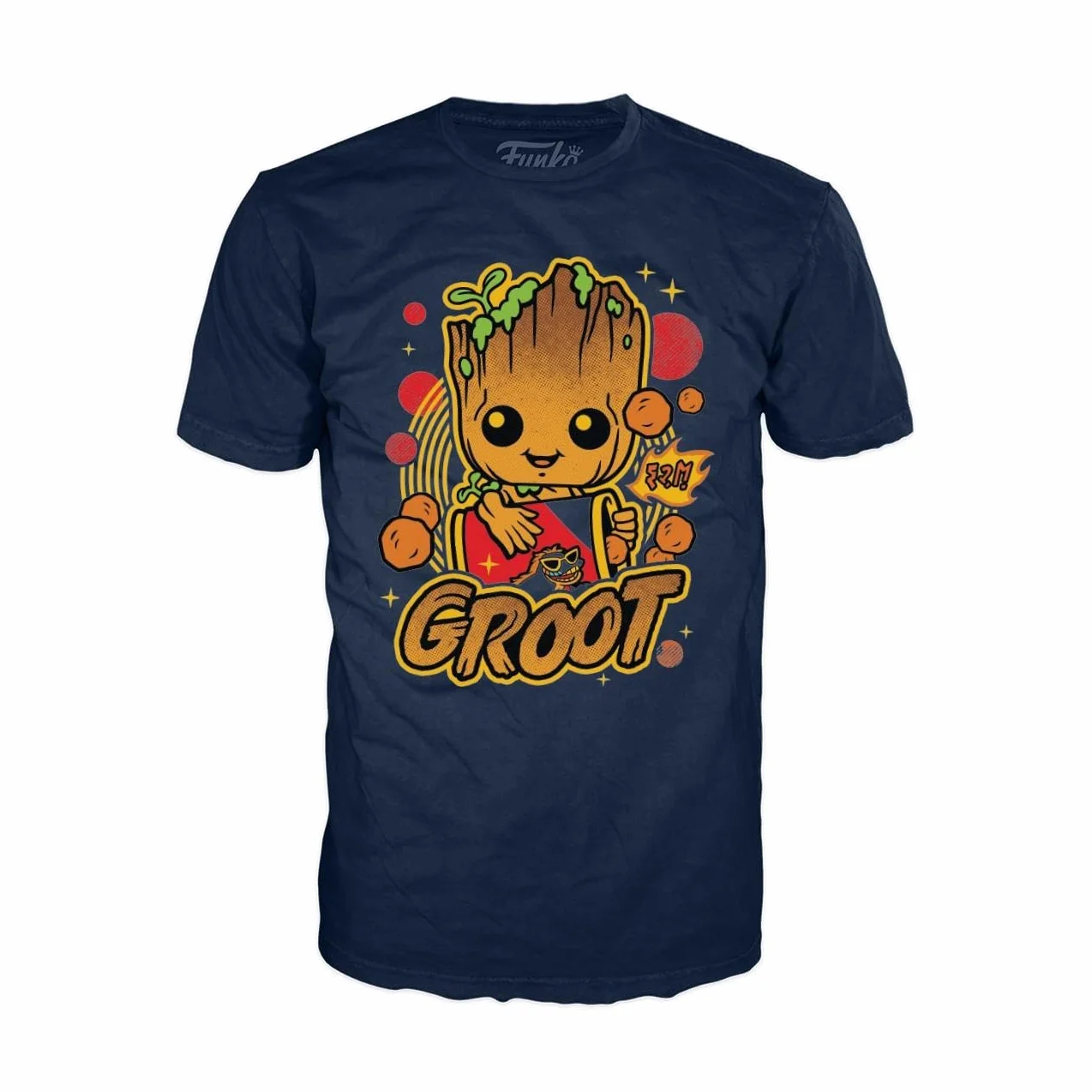 Funko Boxed tee: Groot Shorts - Groot - (S) - Camiseta, Franela - Ropa - Idea Manga Corta para Adultos Hombres y Mujeres - Mercancia Oficial