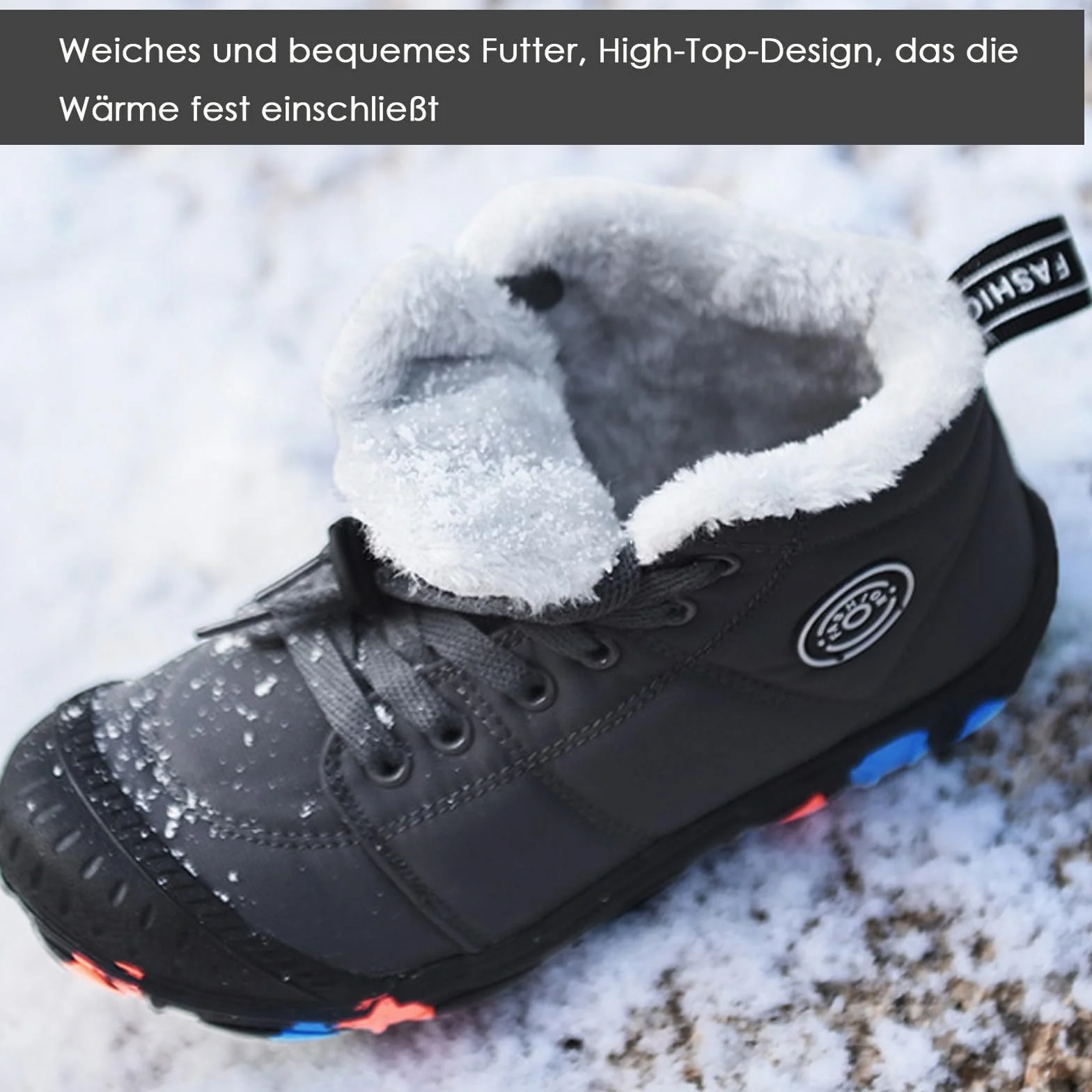 Zapatos descalzos para niños, de invierno, impermeables, descalzos, de invierno, zapatos de senderismo, ligeros, antideslizantes, botas de goma de invierno