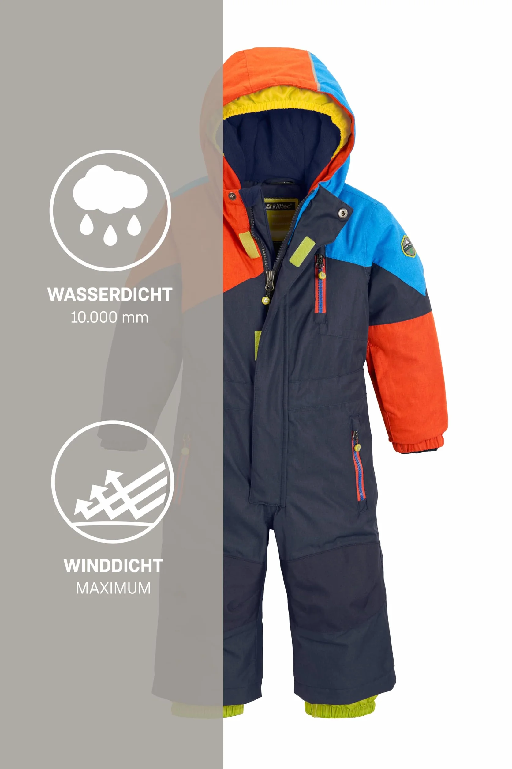 Killtec Kesley Mini Mono de esquí con capucha y faldón para la nieve Unisex niños