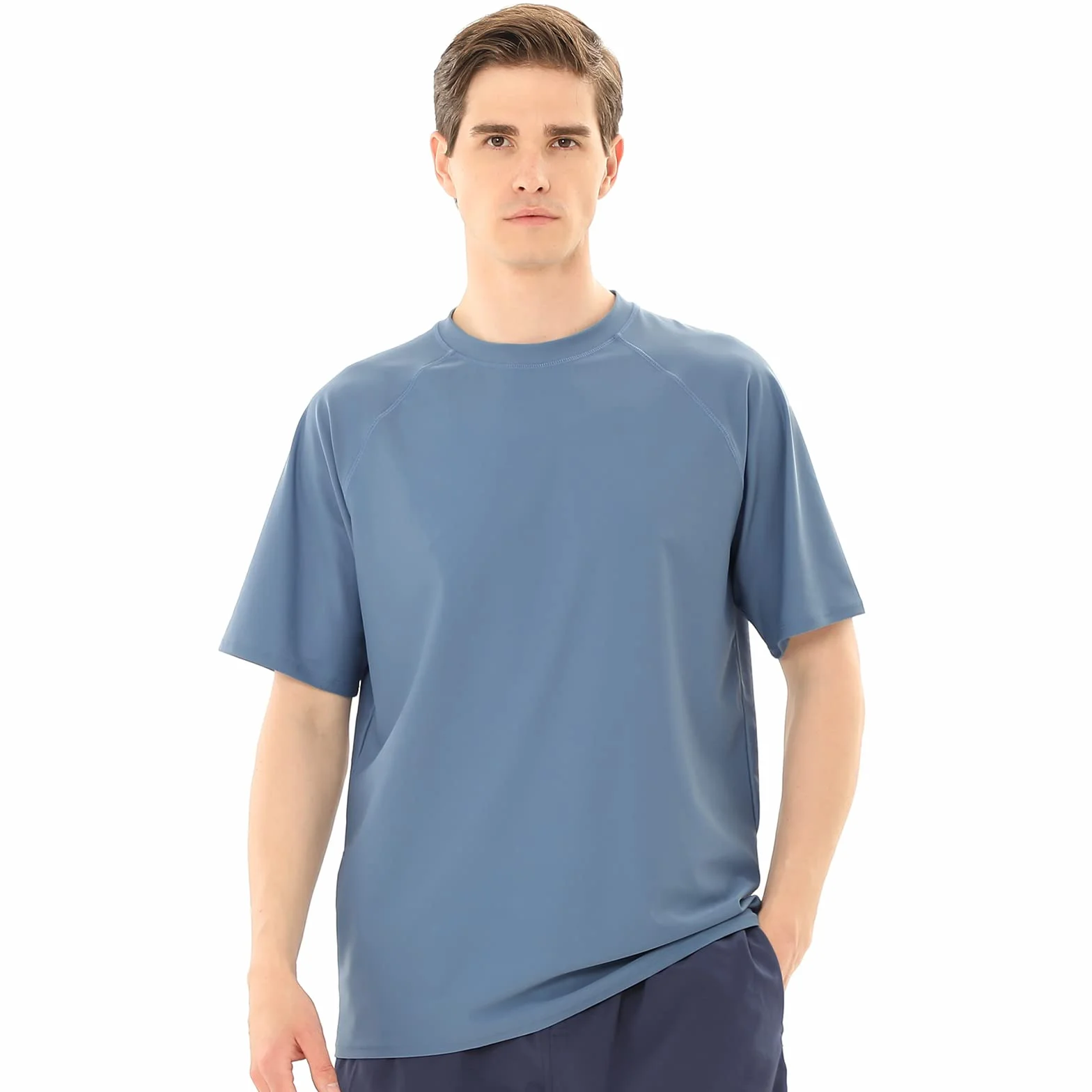 Camiseta UV Hombre Manga Corta Traje de Baño Protección Solar UPF 50+ Rashguard Camisa Deportiva Secado Rápido Adultos