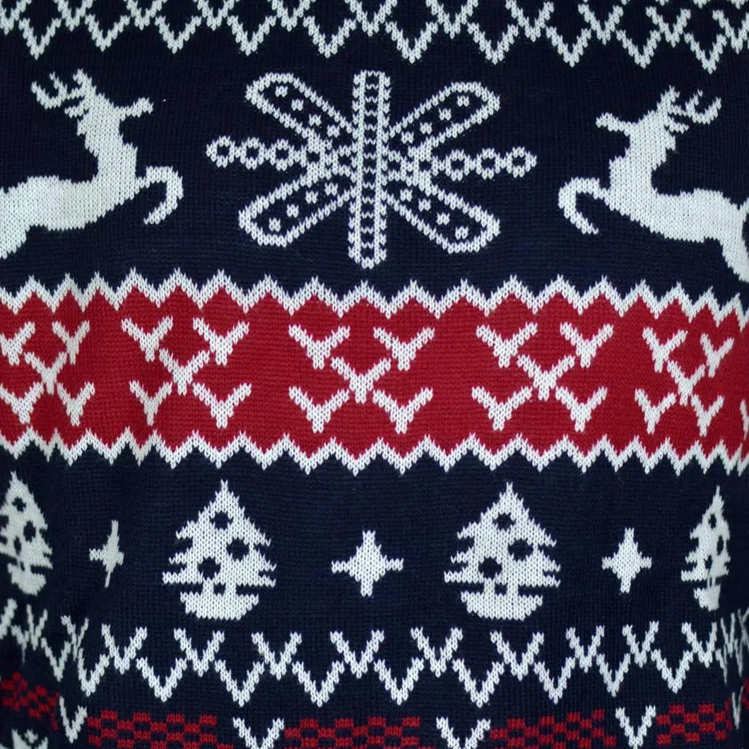 Jersey Navideño para Mujer, Hombre y Niños Renos y Motivos Navideños