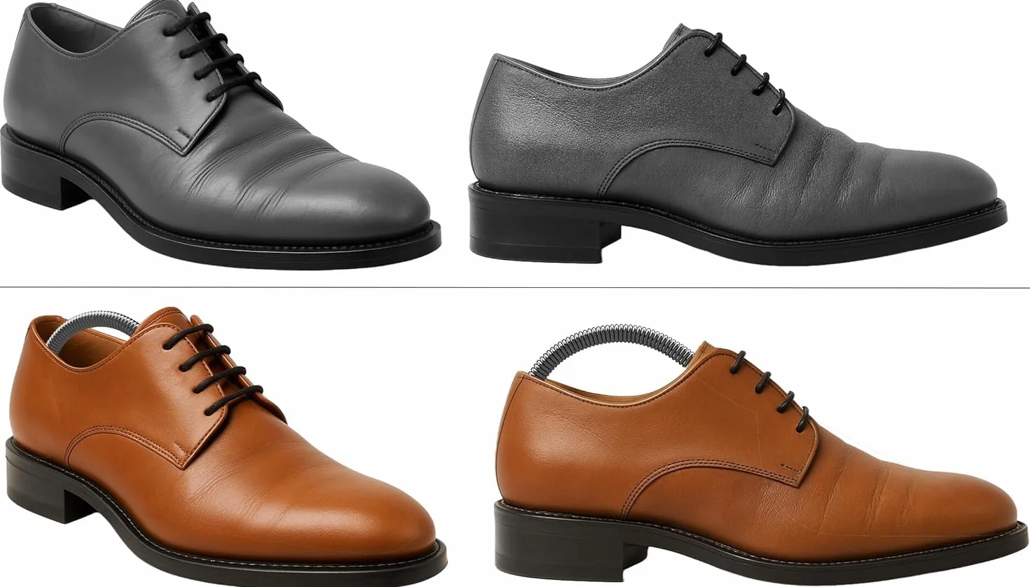 Incutex 4 pares de hormas para zapatos tamaño variable EU 38-44, estiradores de zapatos para hombres y mujeres ideales para zapatillas, deportivas, zapatos planos, mocasines, transparente