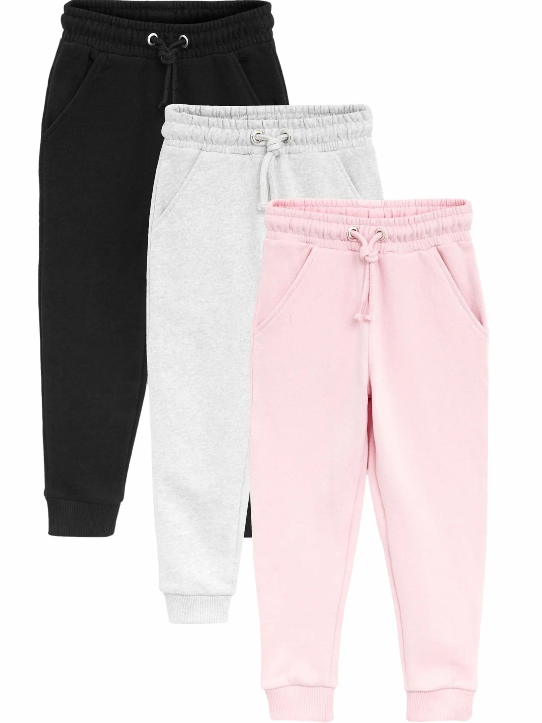 NEXT Niñas Pack de 3 Pantalones de chándal de Punto Suave y Corte Holgado