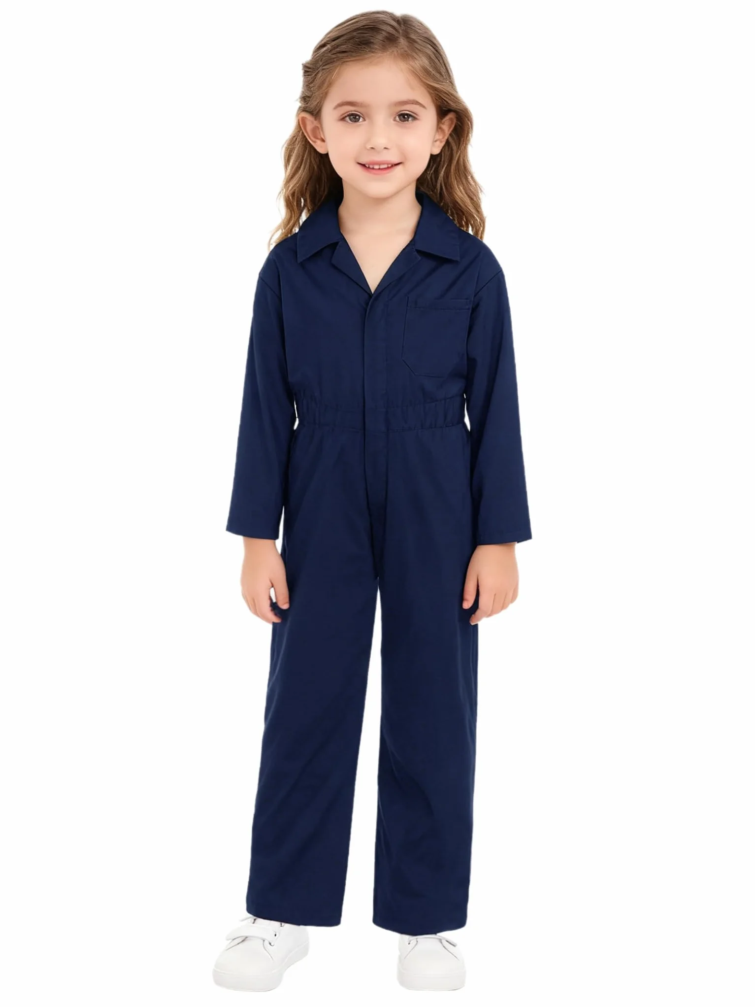 Unisex Niño Trabajo Mono Manga Larga Uniforme Ropa de Trabajo para 5-16 Años