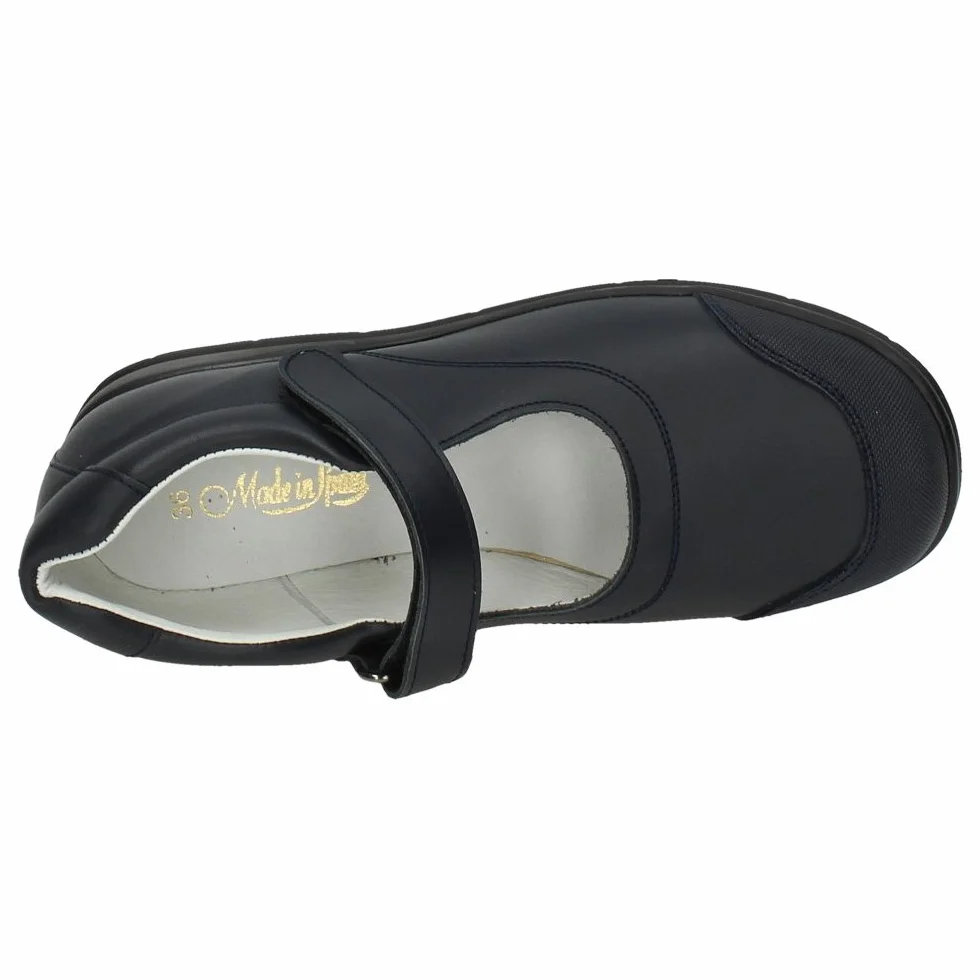 8029P Zapato COLEGIAL Piel NIÑA Zapato COLEGIAL Marino
