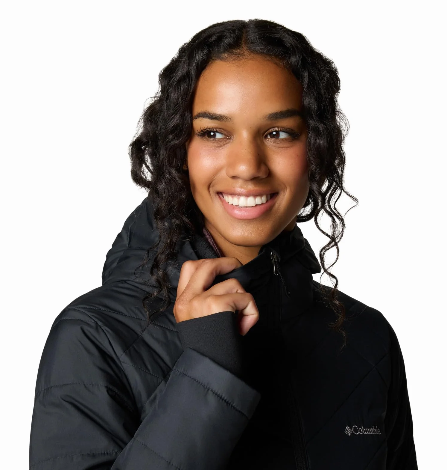 Columbia Heavenly Long Hooded Jacket, Chaqueta Acolchada Con Capucha para Mujer
