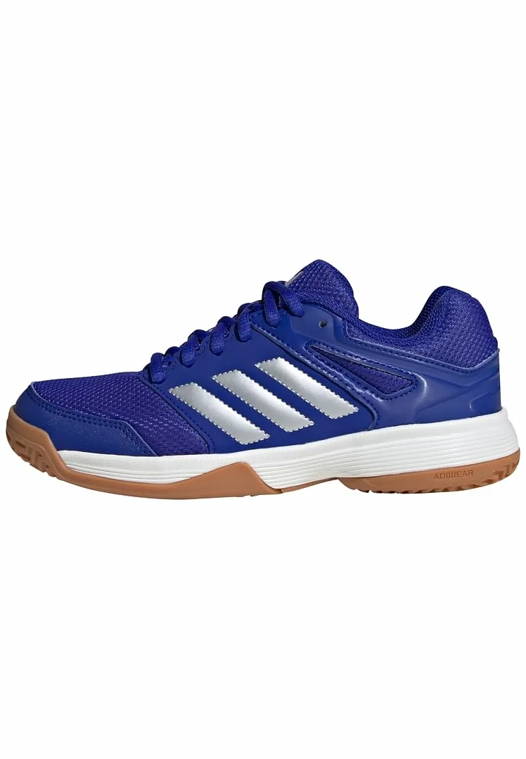 adidas Unisex niños Speedcourt Indoor Kids Shoes, Lucid Blue/Silver Metallic/Gum, 34 EU