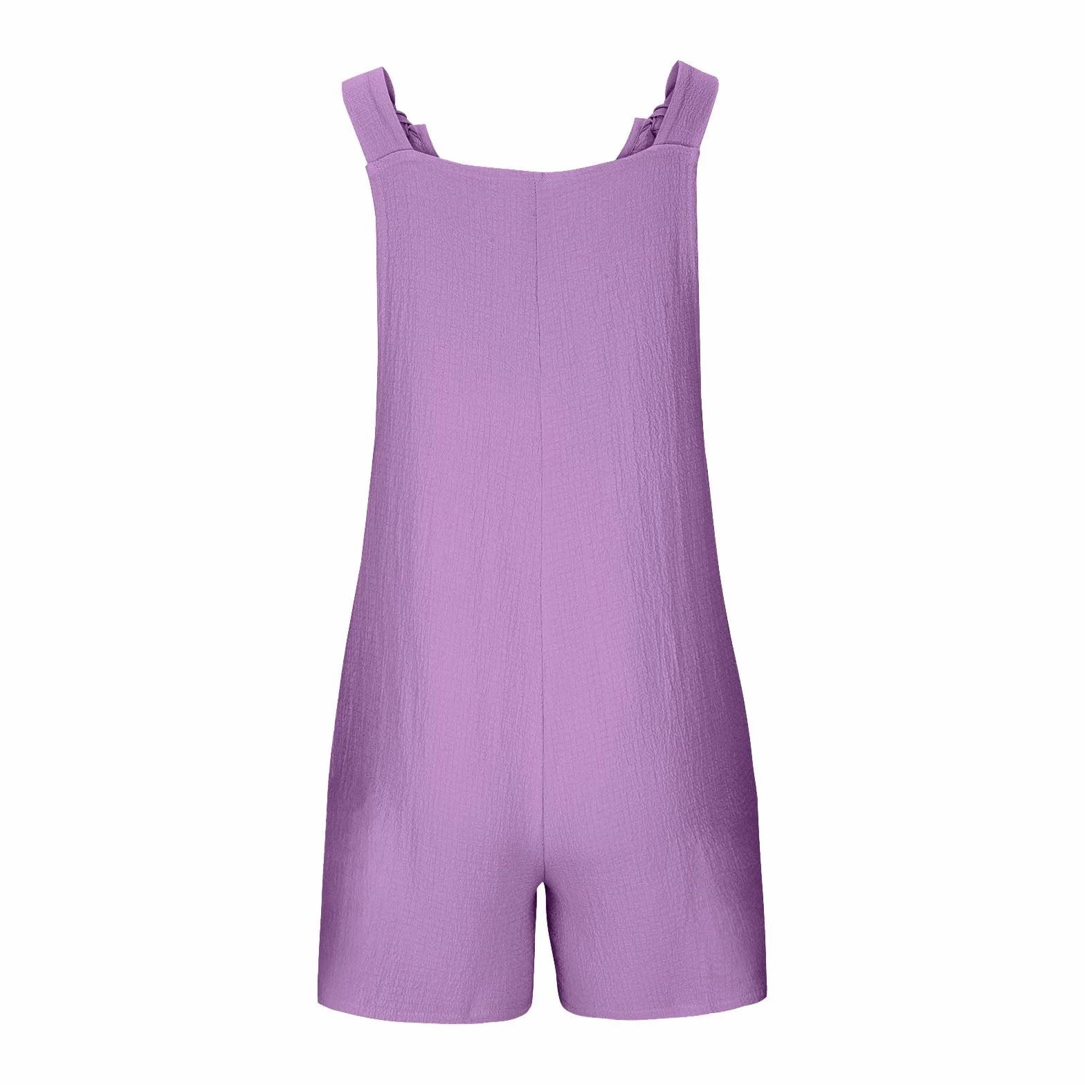 2025 Mono Niña,Mameluco Casual Sin Mangas de Verano para Niñas Color Sólido Overol Corto de Verano Peto de Una Sola Pieza con Bolsillos para Niños Casual Pantalones con Tirantes 5-14 Años