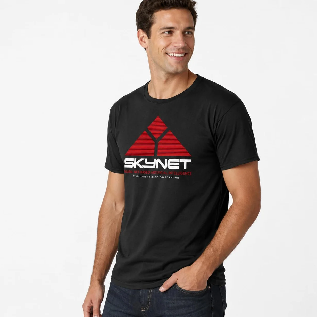 Skynet - Camiseta Hombre Manga Corta