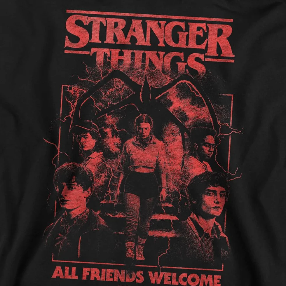 Stranger Things Stranger Things Mindflayer Group Horror Movie Poster Unisex Sweatshirt, Black Sudadera Unisex Adulto (Pack de 1)