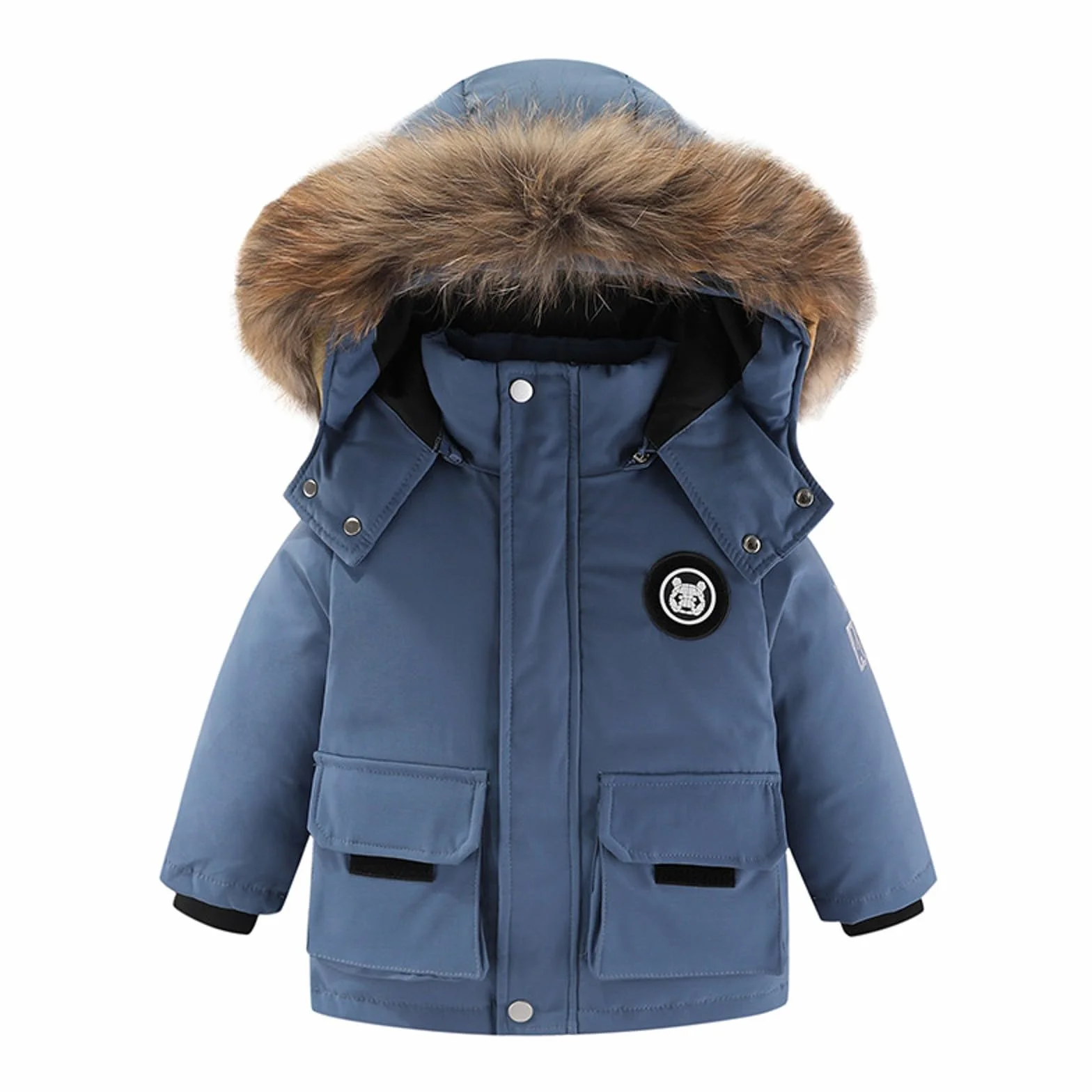 Generisch Traje de nieve de invierno para niña, mono térmico, dos piezas, acolchado y cálido, ropa para el frío