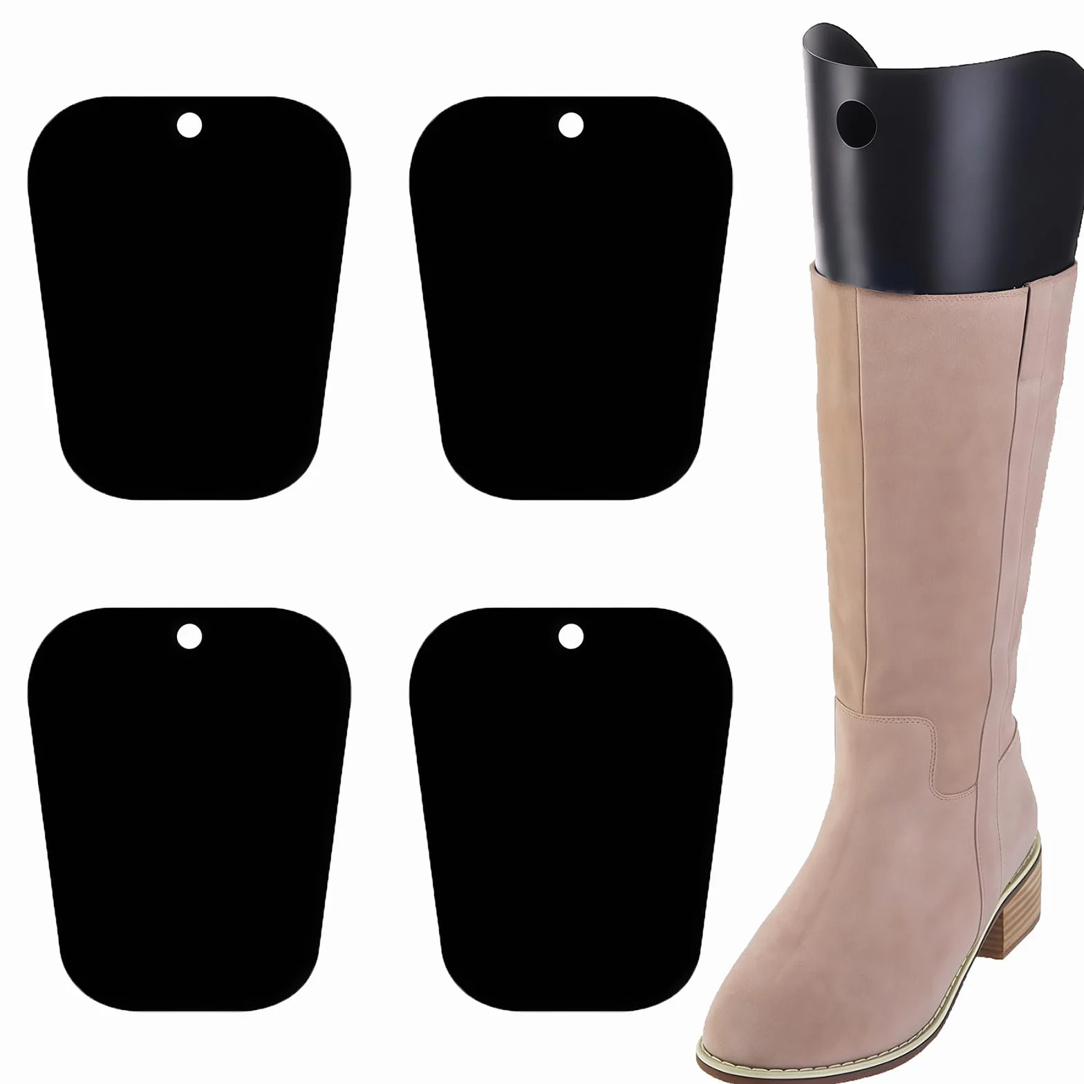 QUUPY 2 pares de insertos de plástico para botas altas para mujer (27 cm)