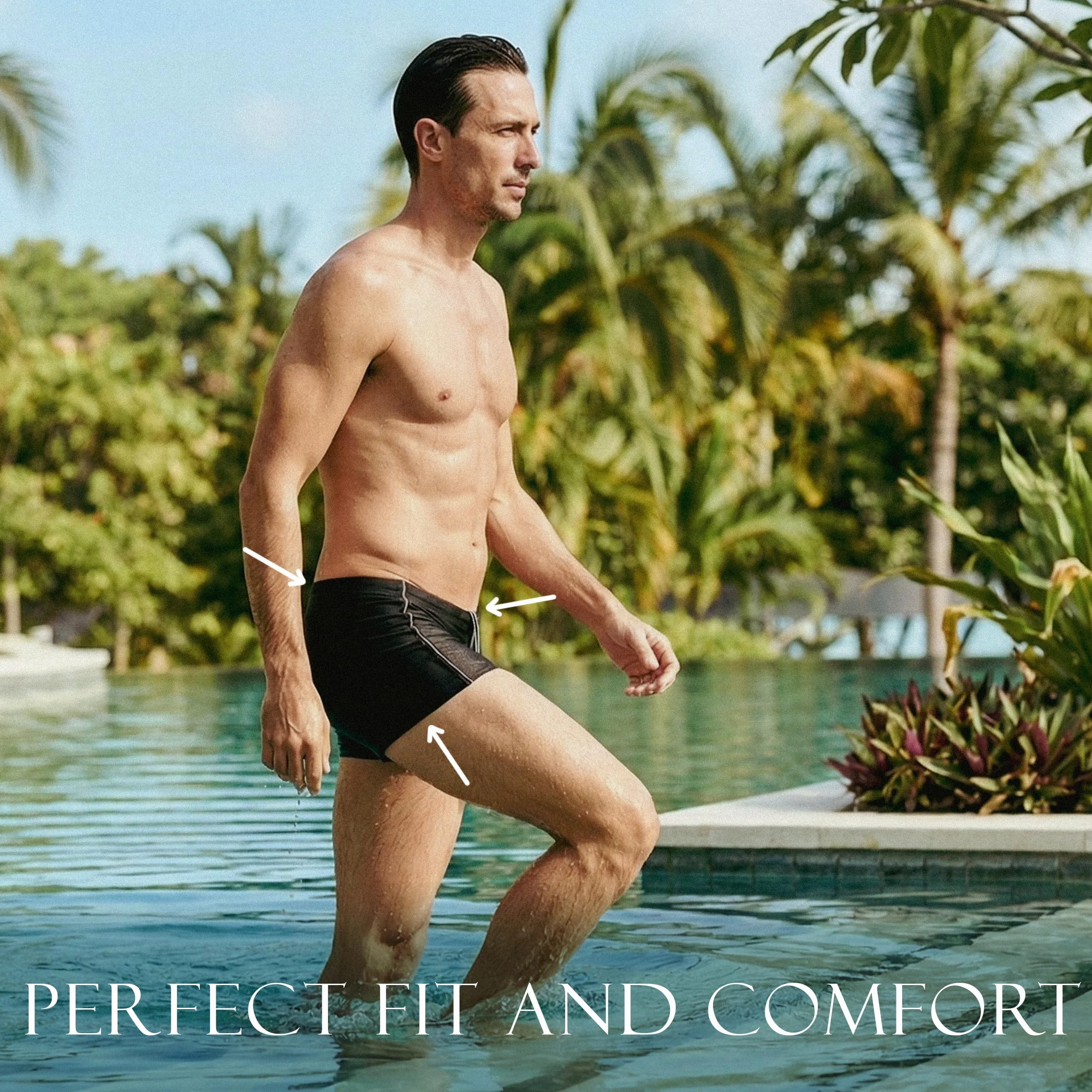 MANA MANA Bañador Hombre Bañador Piscina Hombre Secado Rápido Cintura Elástica con Cordón Ajustable Bañador Hombre para Natación Playa Vacaciones Tallas Grandes