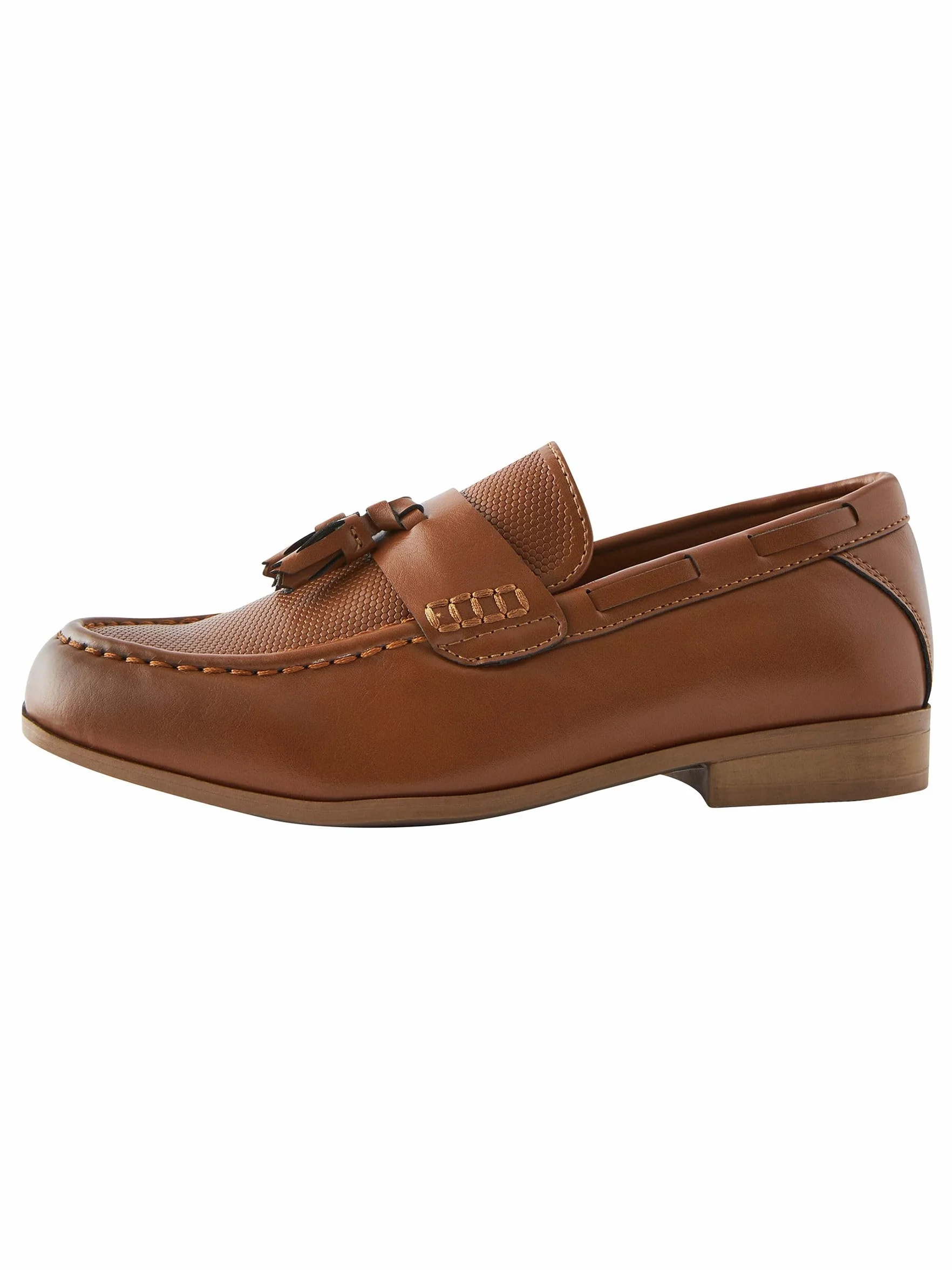 NEXT Niños Mocasines Elegantes con Detalle de Borla de Corte Ancho (G)