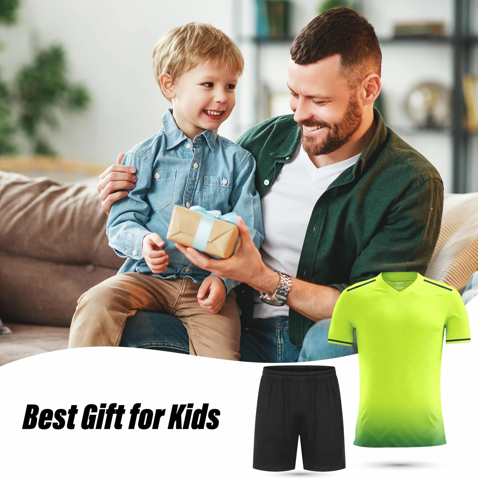 Set Deportivo Kinder, Ropa Deportiva de Secado Rápido para Niños, Conjunto de Camiseta Deportiva para Fútbol, Chaqueta de Entrenamiento