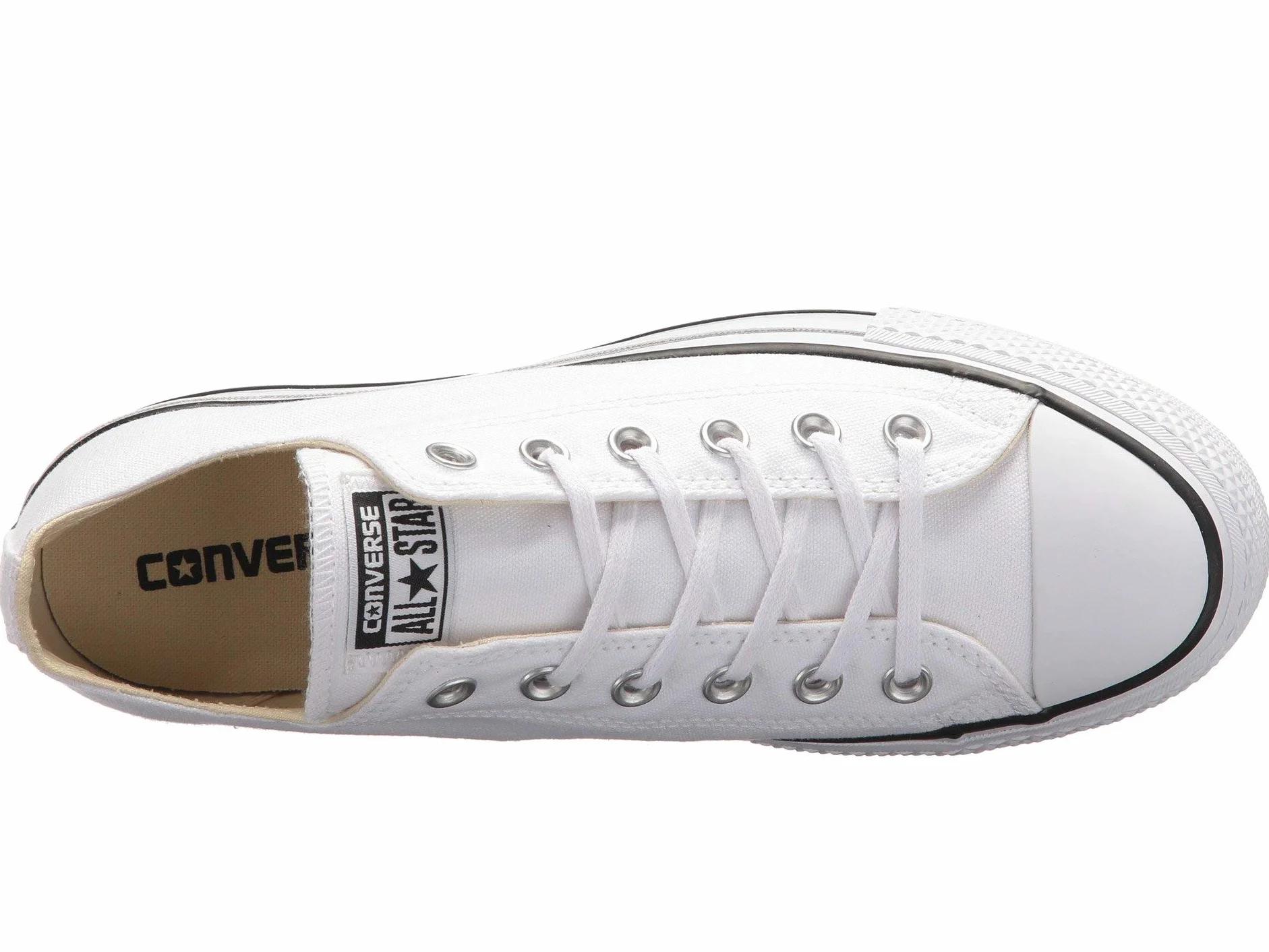 Converse Chuck Taylor All Star Lift Womens White Ox Trainers-UK 4 / EU 36.5