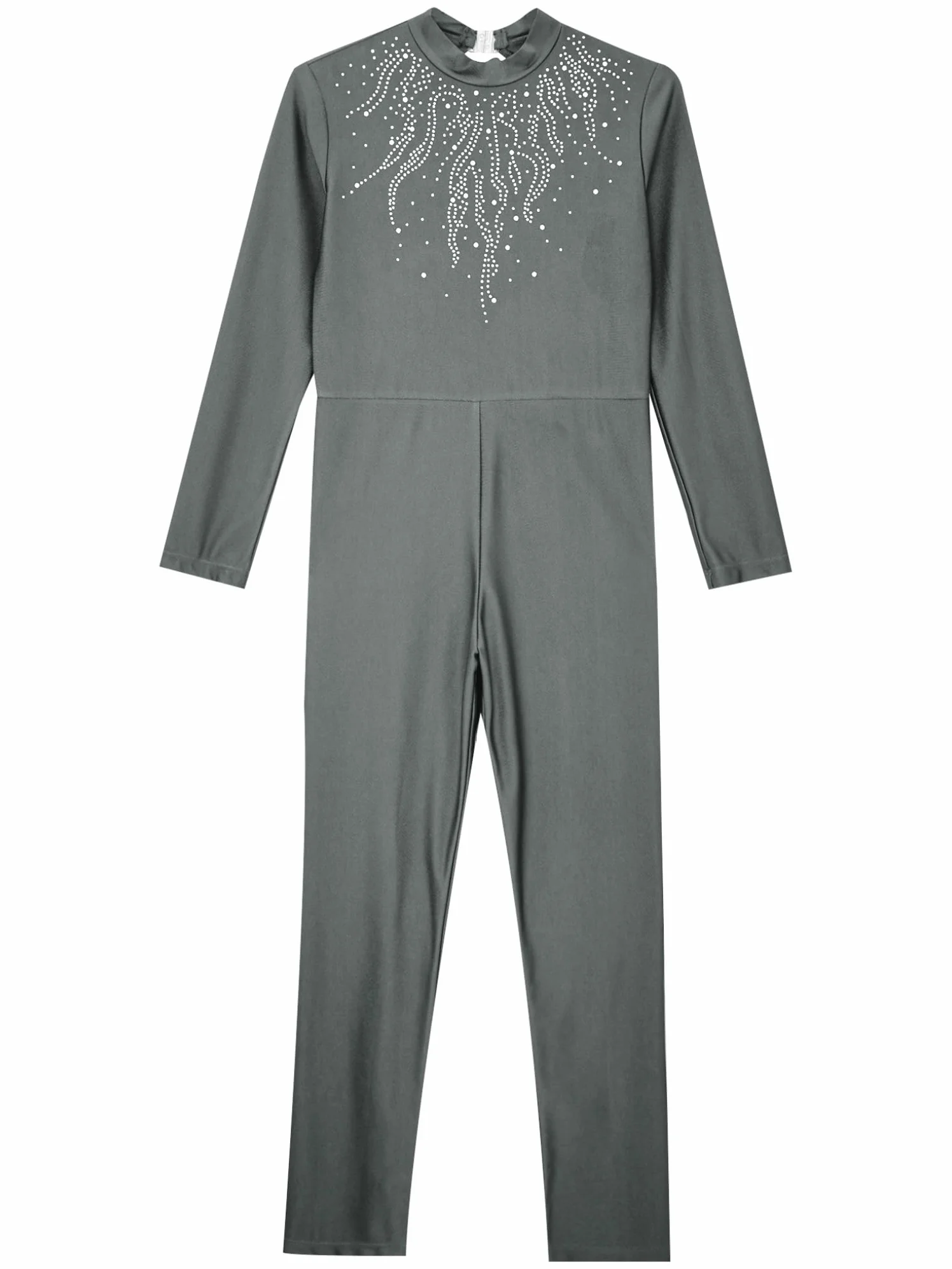 Oyolan Maillot Gimnasia Rítmica Para Niña Body Manga Larga Mono Elástico De Patinaje Artístico Disfraz De Baile Competición