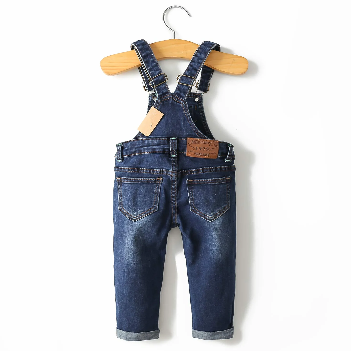 KIDSCOOL SPACE Overol de mezclilla para bebé niño niña, suéter de mezclilla lindo delgado para niños pequeños