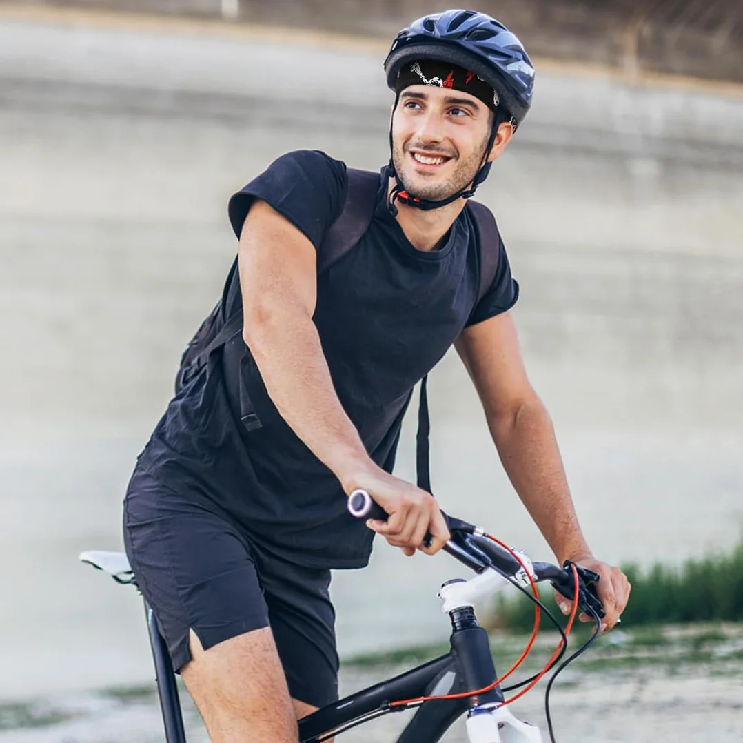 2 Piezas Bandana Ciclismo Hombre Mujer Pañuelo Cabeza Ciclismo para Nadar Correr Senderismo Montañismo y Moto