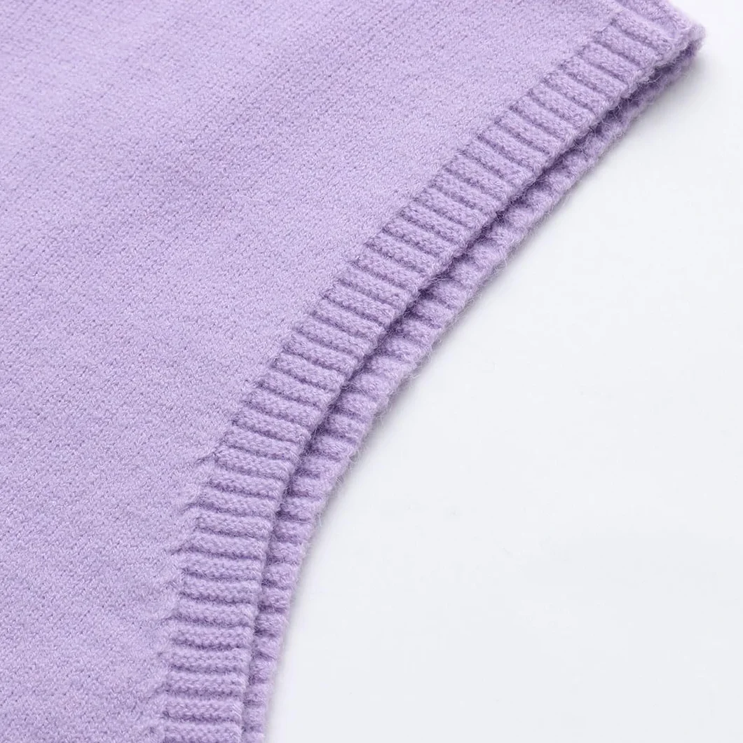 Chaleco Cárdigan De Talla Grande para Mujer, Suéter De Punto Sin Mangas con Cuello En V, De Gran Tamaño